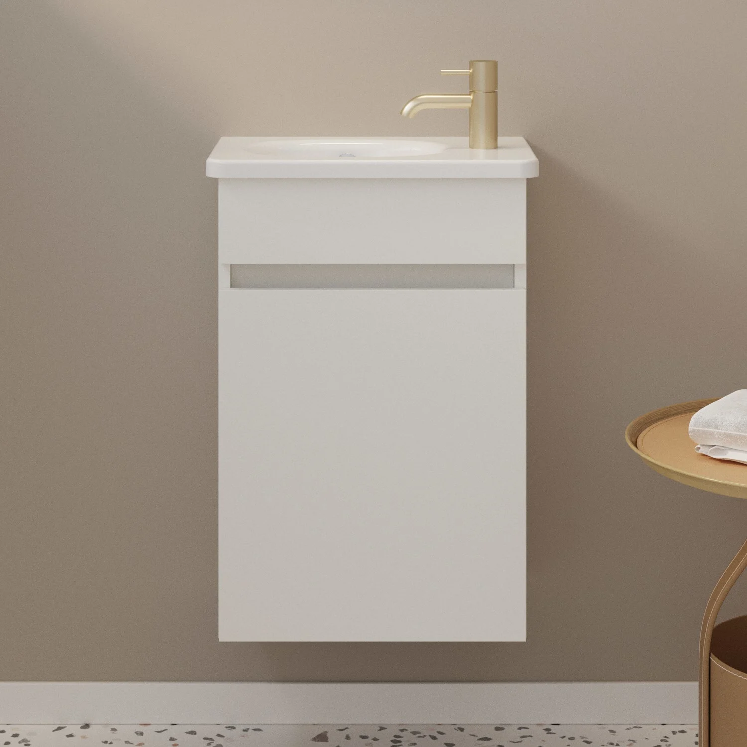 burgbad Liniq Waschtisch mit Unterschrank 45,5 cm