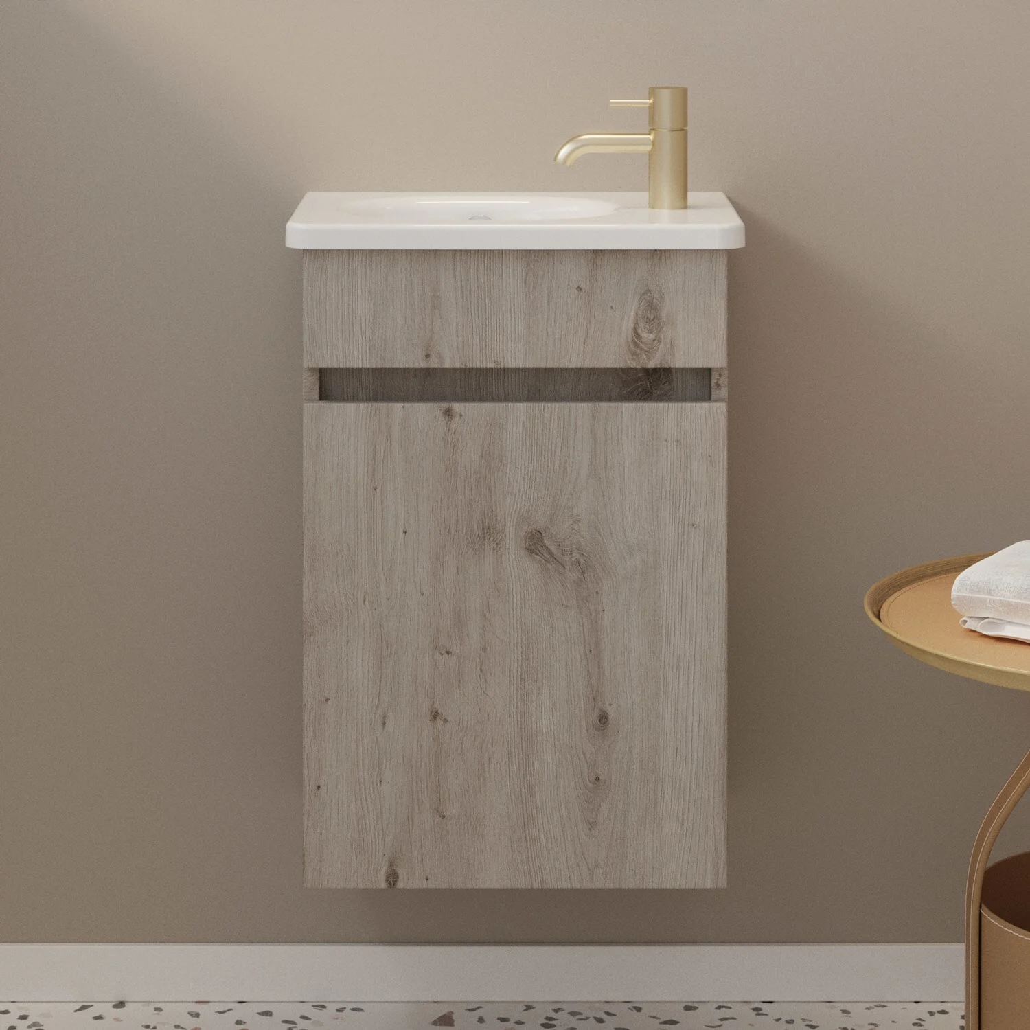 burgbad Liniq Waschtisch mit Unterschrank 45,5 cm