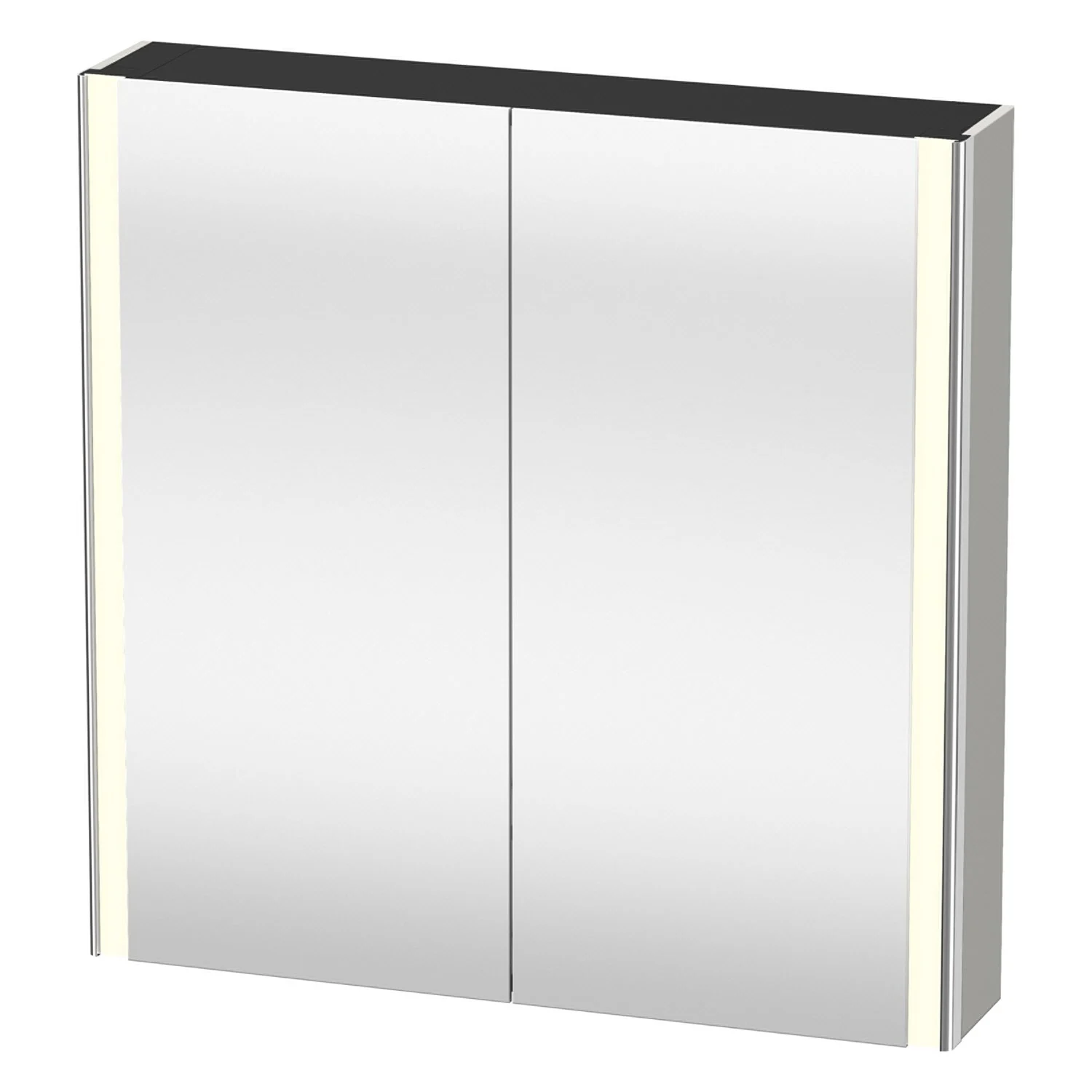 Duravit Xsquare Spiegelschrank 80 x 80 cm, 2 Türen, Steckdose: LKZ 2 (CH)