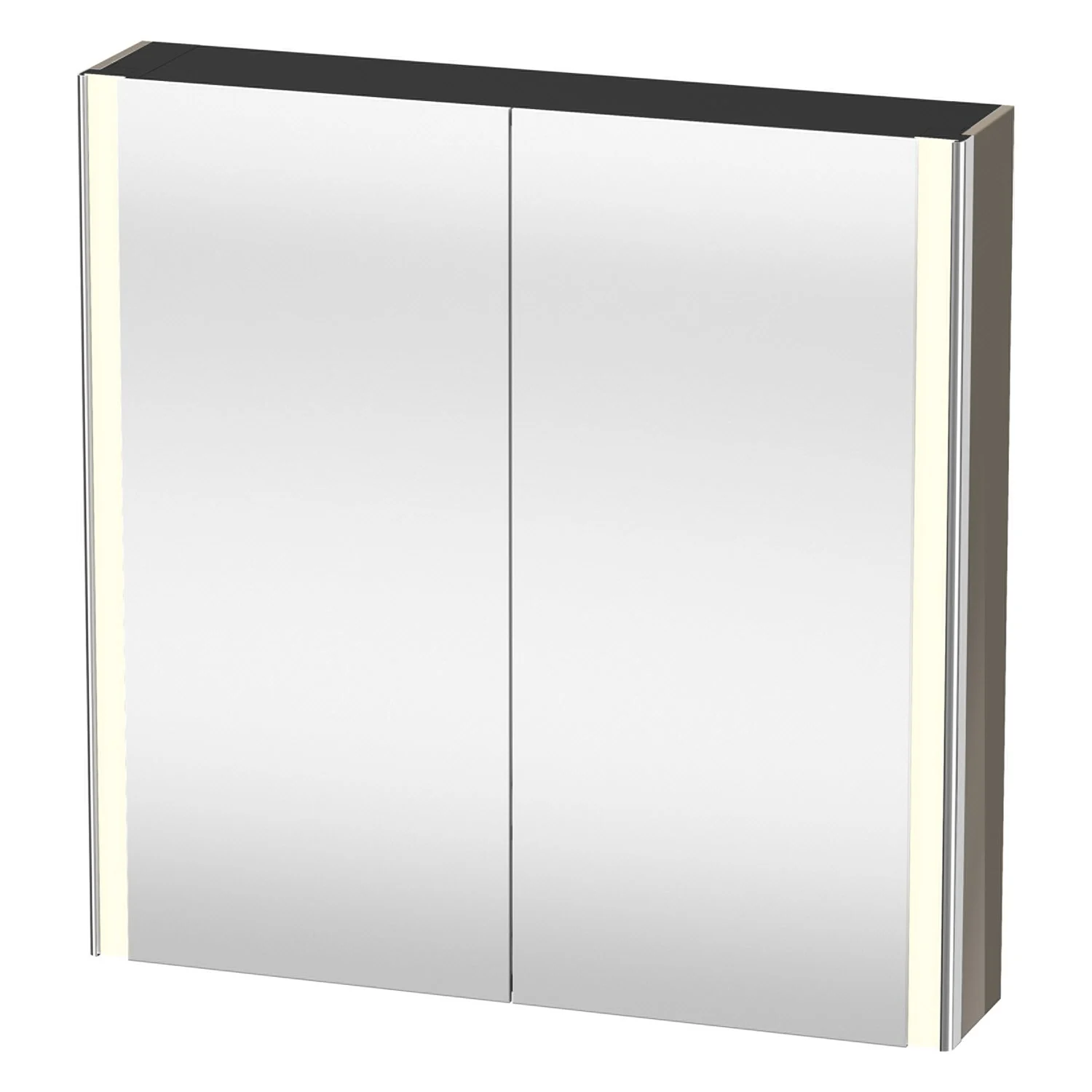 Duravit Xsquare Spiegelschrank 80 x 80 cm, 2 Türen, Steckdose: LKZ 2 (CH)