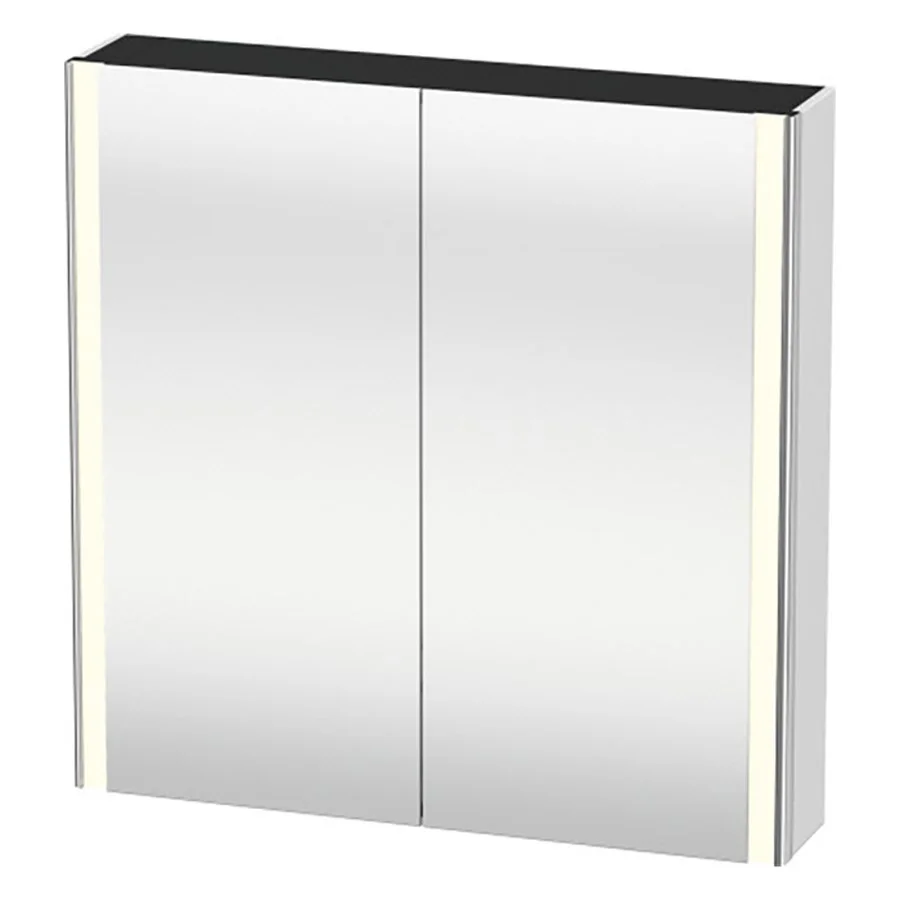 Duravit Xsquare Spiegelschrank 80 x 80 cm, 2 Türen, Steckdose: LKZ 2 (CH)