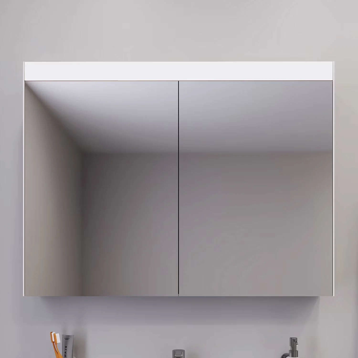 Duravit Licht & Spiegel Spiegelschrank "Best" - Version, 2 Türen, 101 x 76 cm, Steckdose: LKZ 2 (CH)