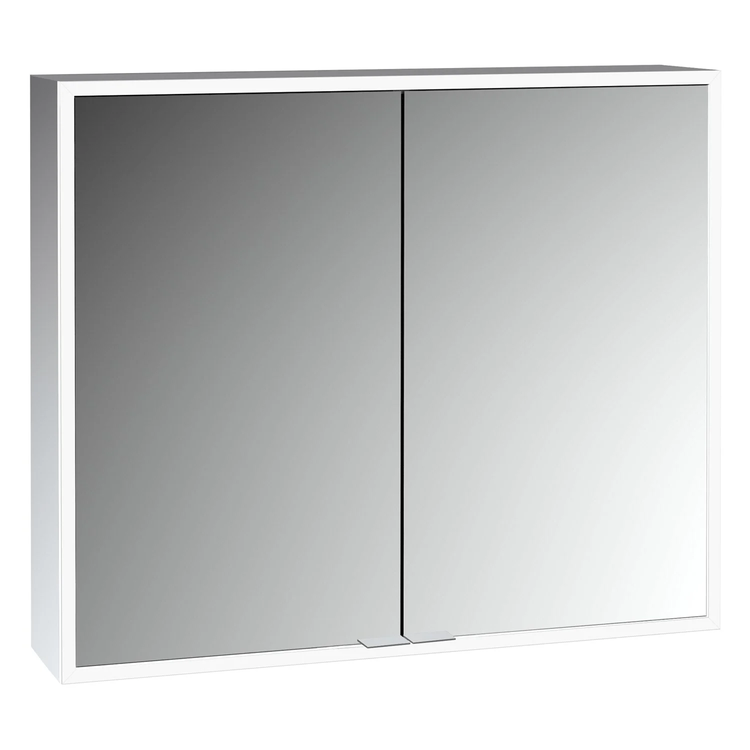 ALLUVION Pluto Spiegelschrank 80 cm, Aufputz, 2-türig