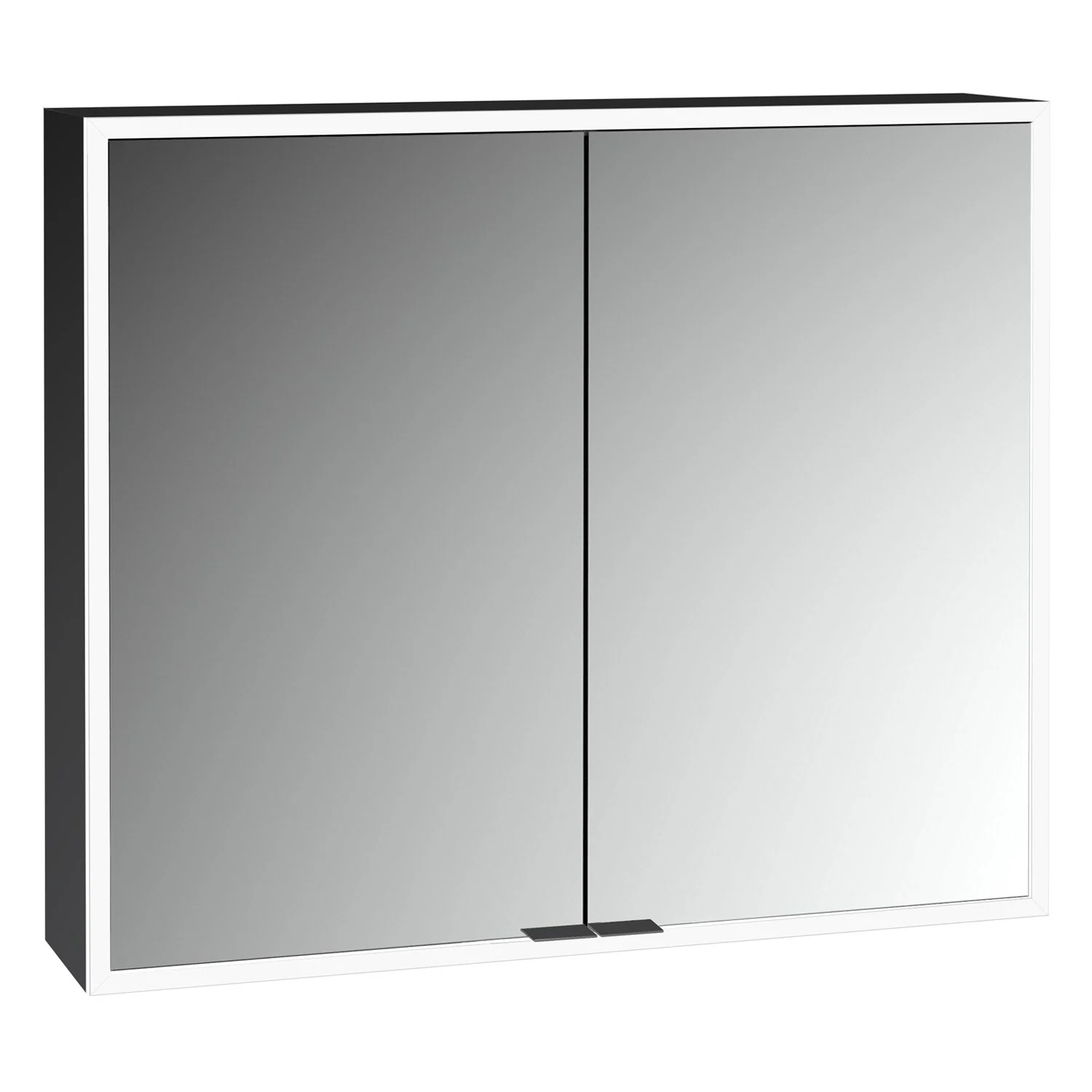 ALLUVION Pluto Spiegelschrank 80 cm, Aufputz, 2-türig