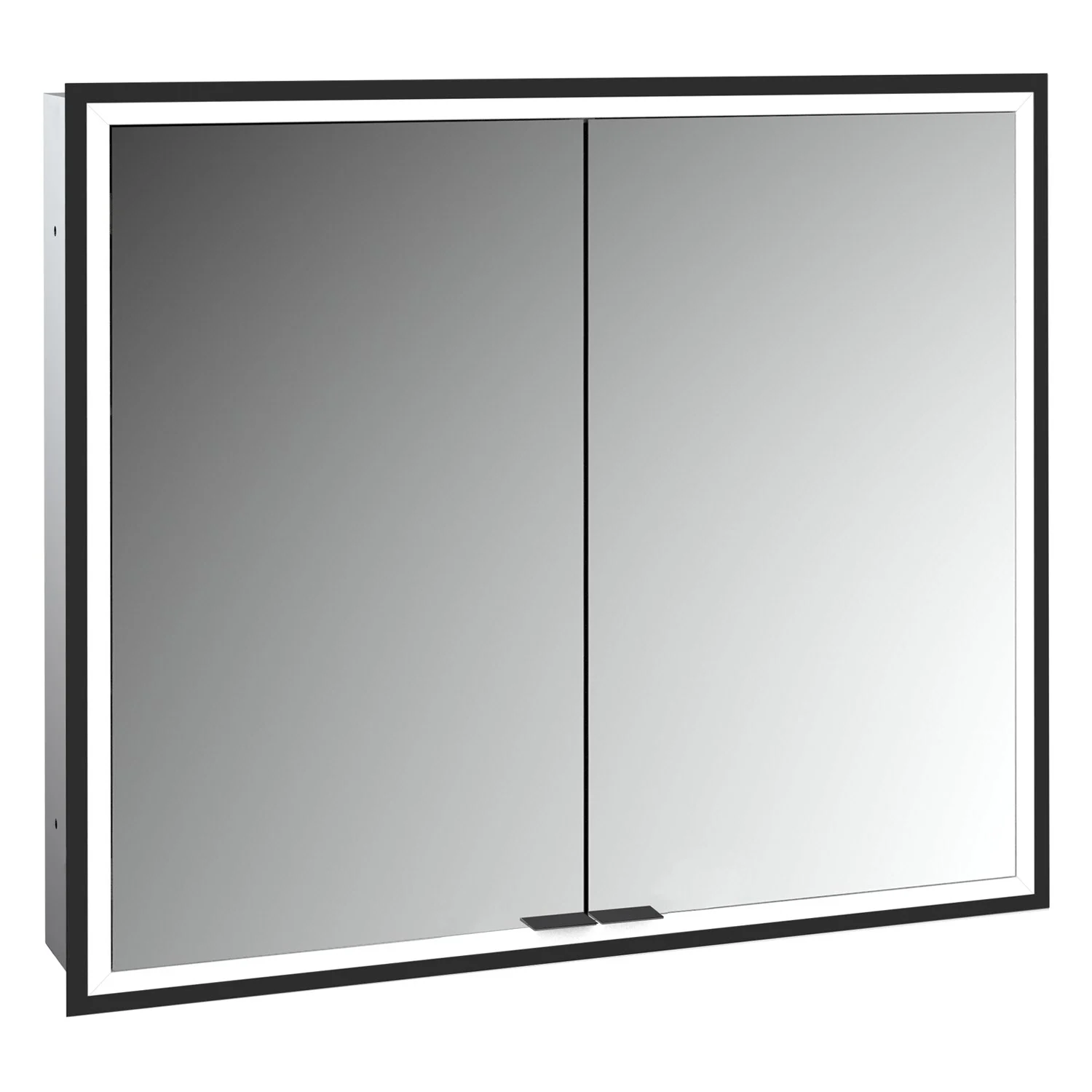 ALLUVION Pluto Spiegelschrank 80 cm, Unterputz, 2-türig