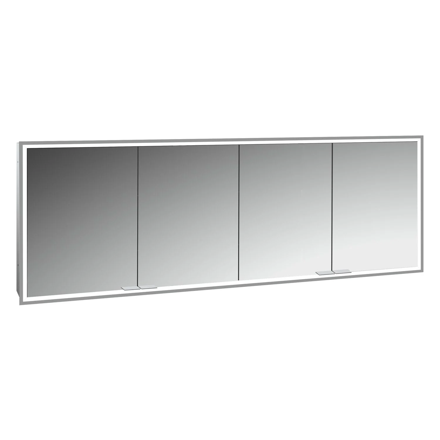 ALLUVION Pluto Spiegelschrank 200 cm, Unterputz, 4-türig