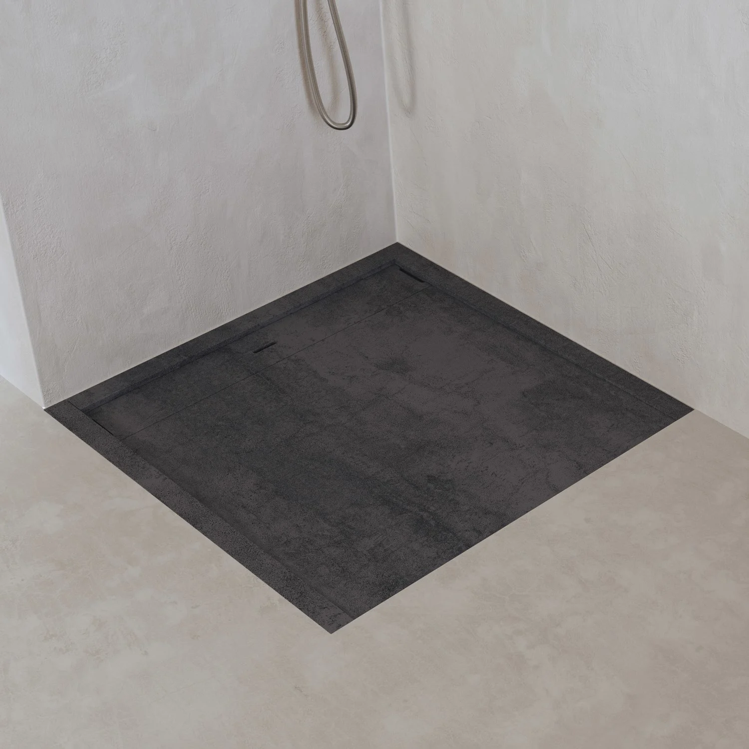 ALLUVION Zeus Duschwanne 100 x 100 cm, Feinsteinzeug Laminam®