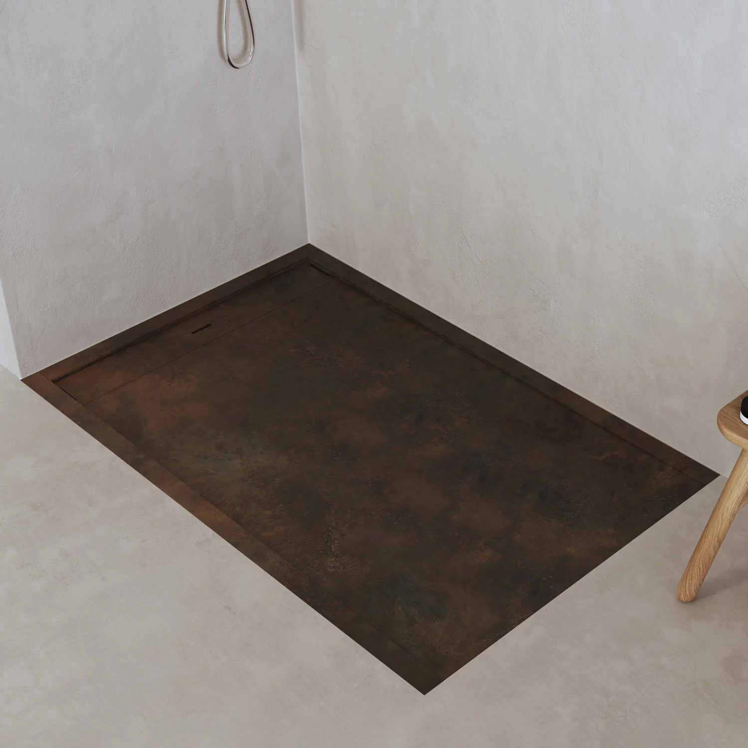 ALLUVION Zeus Duschwanne 180 x 90 cm, Feinsteinzeug Laminam®