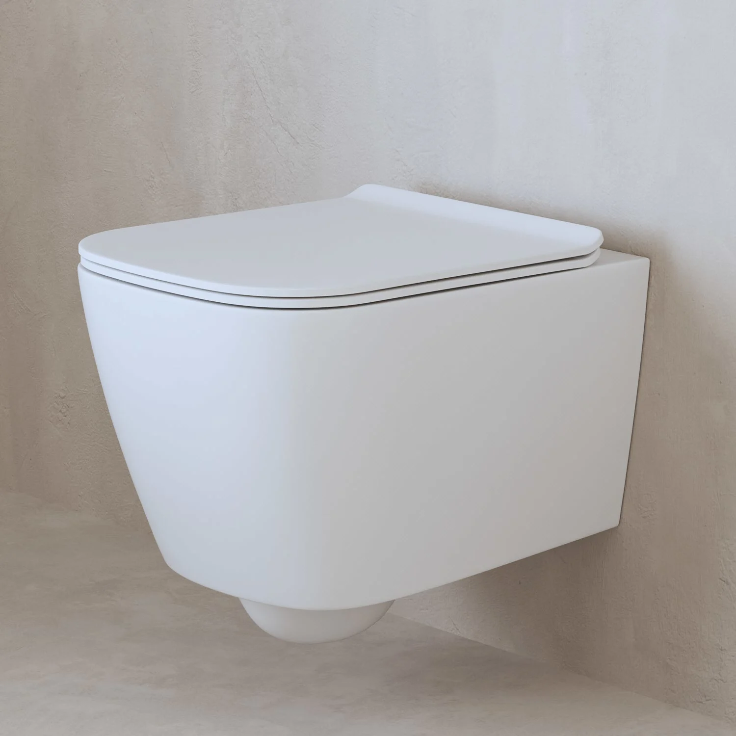 ALLUVION Mars Wand-WC kompakt Tiefspüler ohne Spülrand