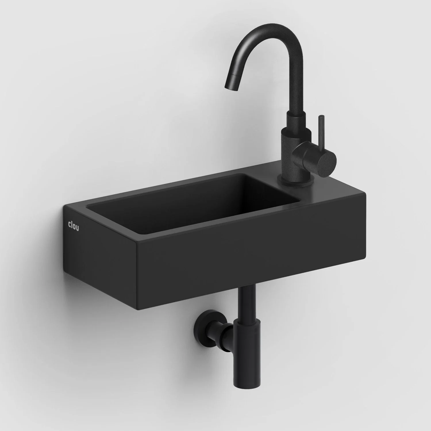 Clou Flush 3 Right Keramik-Handwaschbecken 36 x 18 cm mit Hahnloch rechts