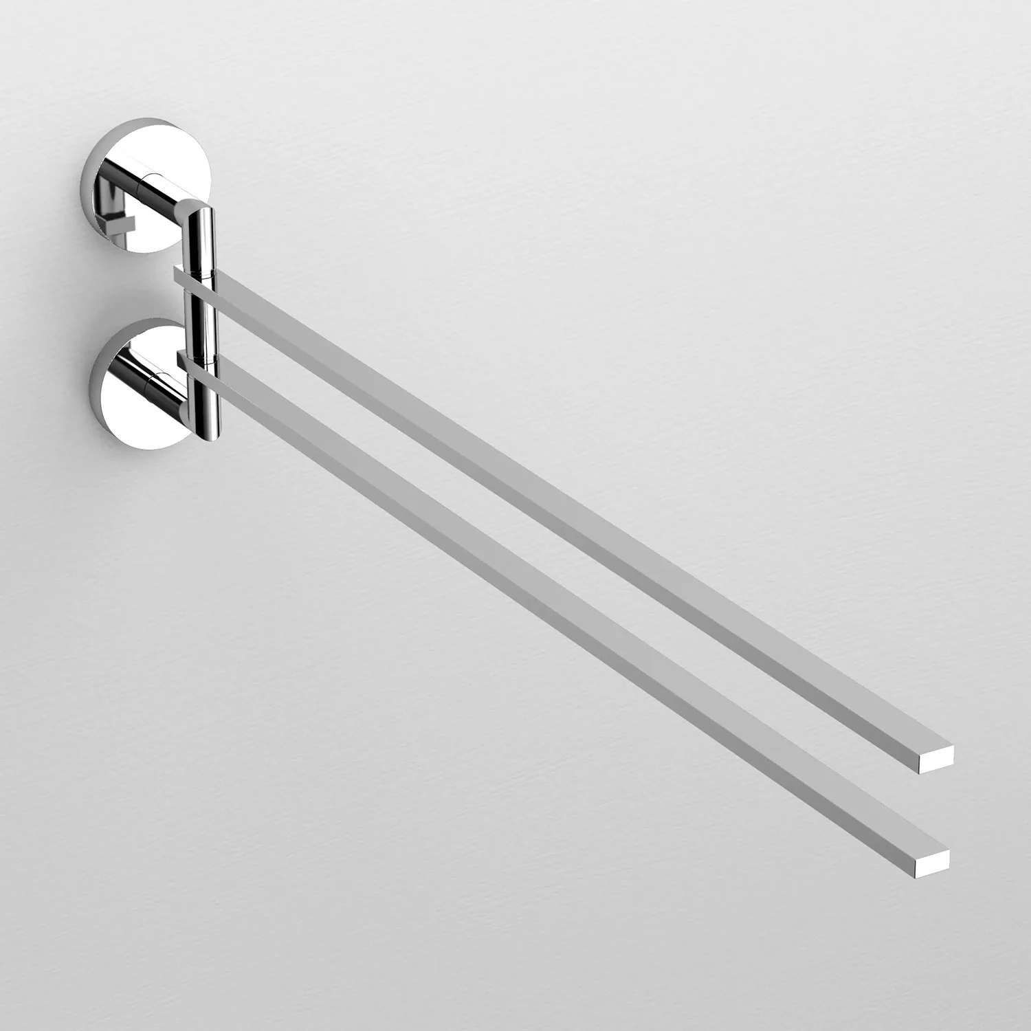 Clou Flat doppelter Handtuchhalter, schwenkbar