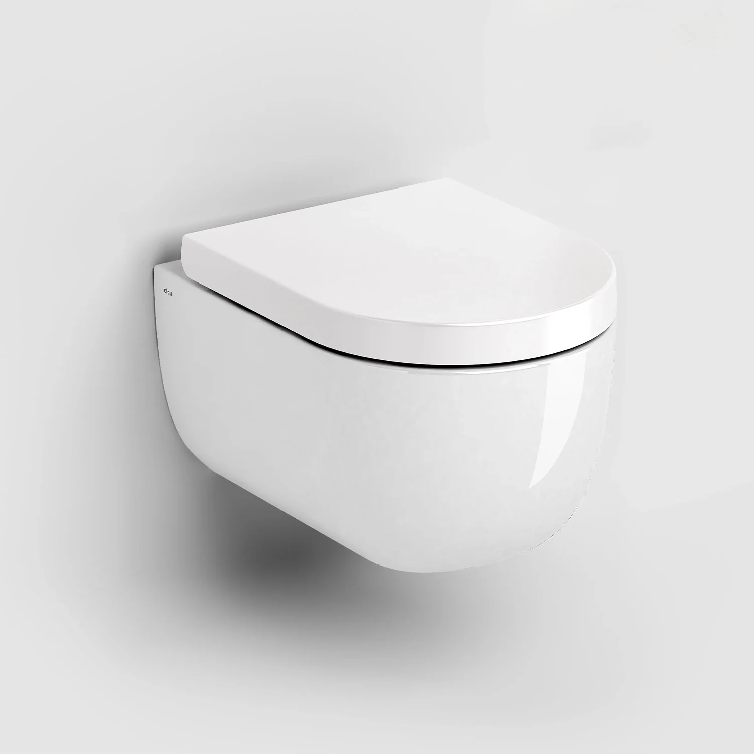 Clou Hammock Wand-WC-Set 49 cm, spülrandlos mit WC-Sitz Wrapover