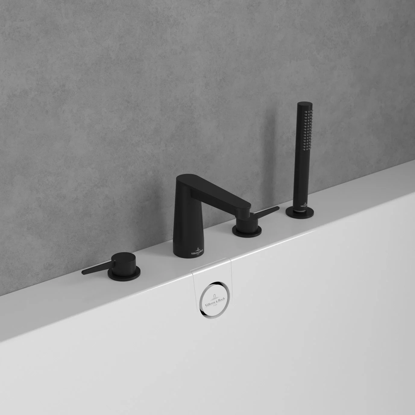 Villeroy & Boch Conum Vierloch-Badewannenrandarmatur