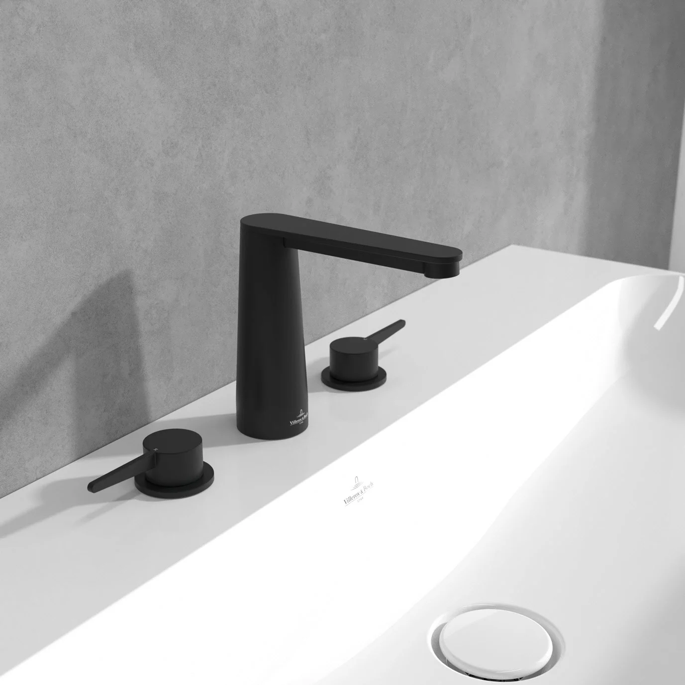 Villeroy & Boch Conum Dreiloch-Waschtischarmatur ohne Ablaufgarnitur