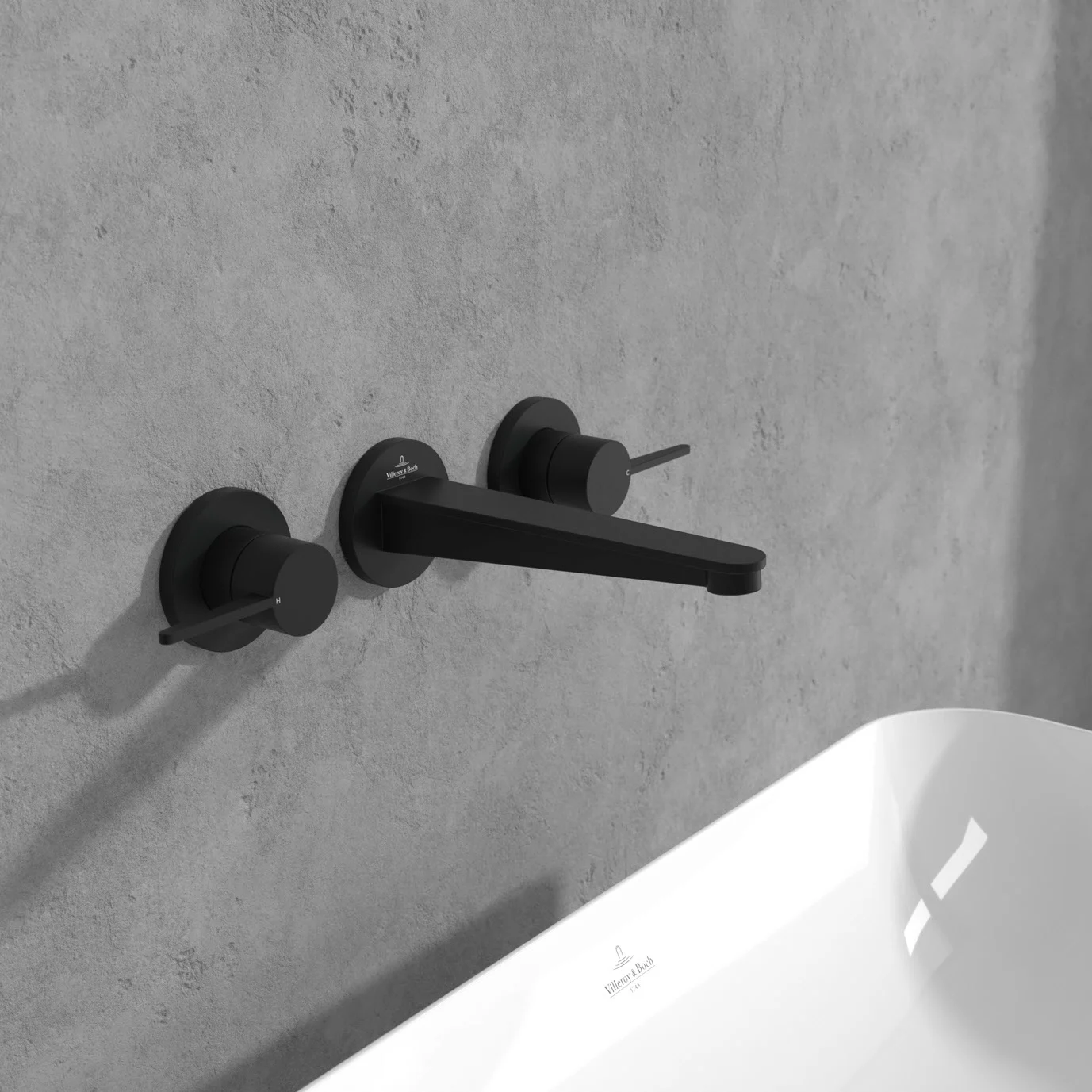 Villeroy & Boch Conum Dreiloch-Waschtischarmatur ohne Ablaufgarnitur