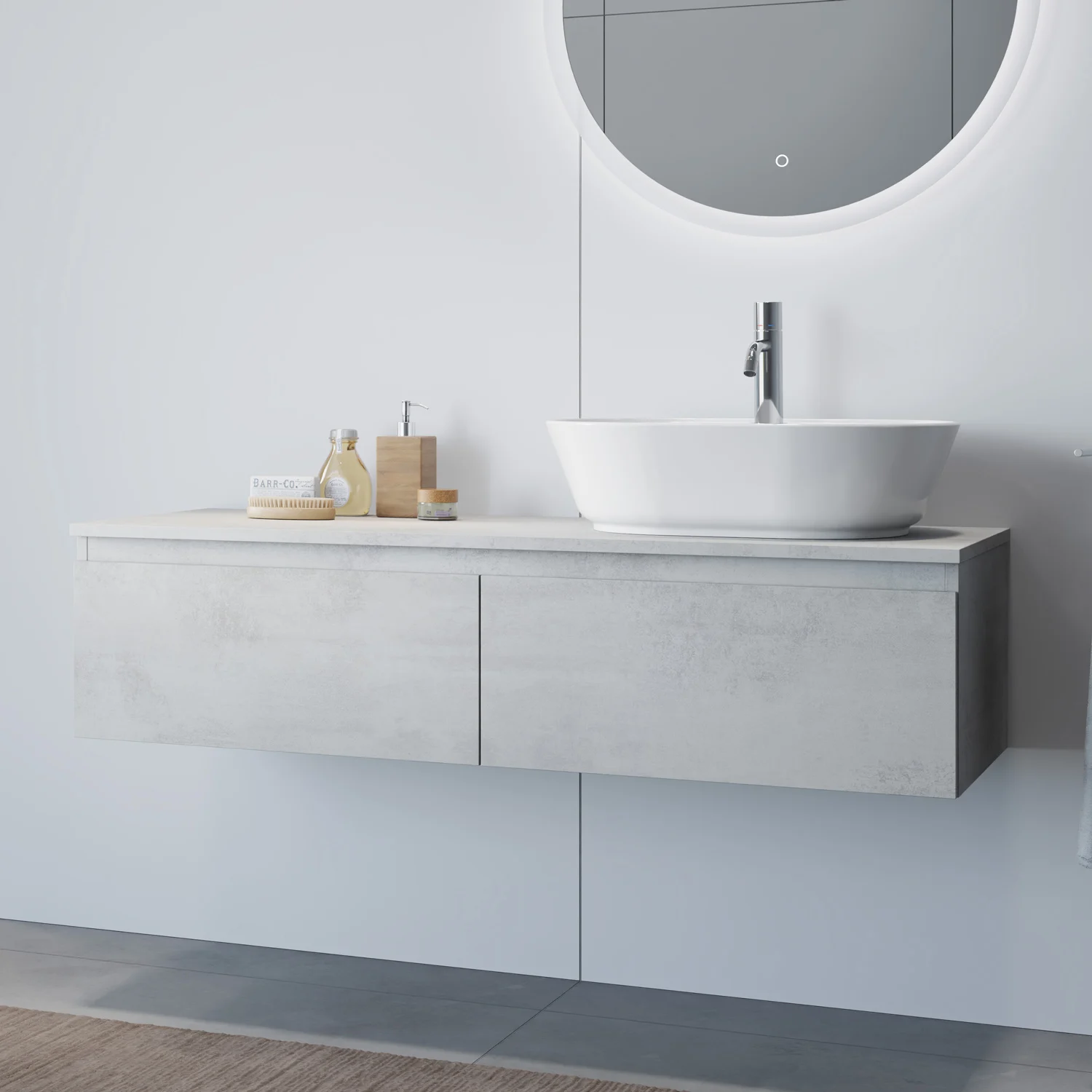 Steinkamp Value Waschtischkonsole 121 cm mit 2 Auszügen