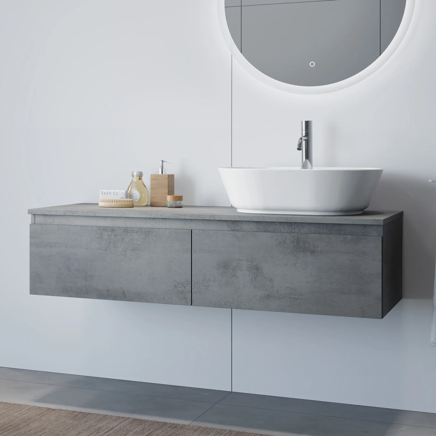 Steinkamp Value Waschtischkonsole 121 cm mit 2 Auszügen