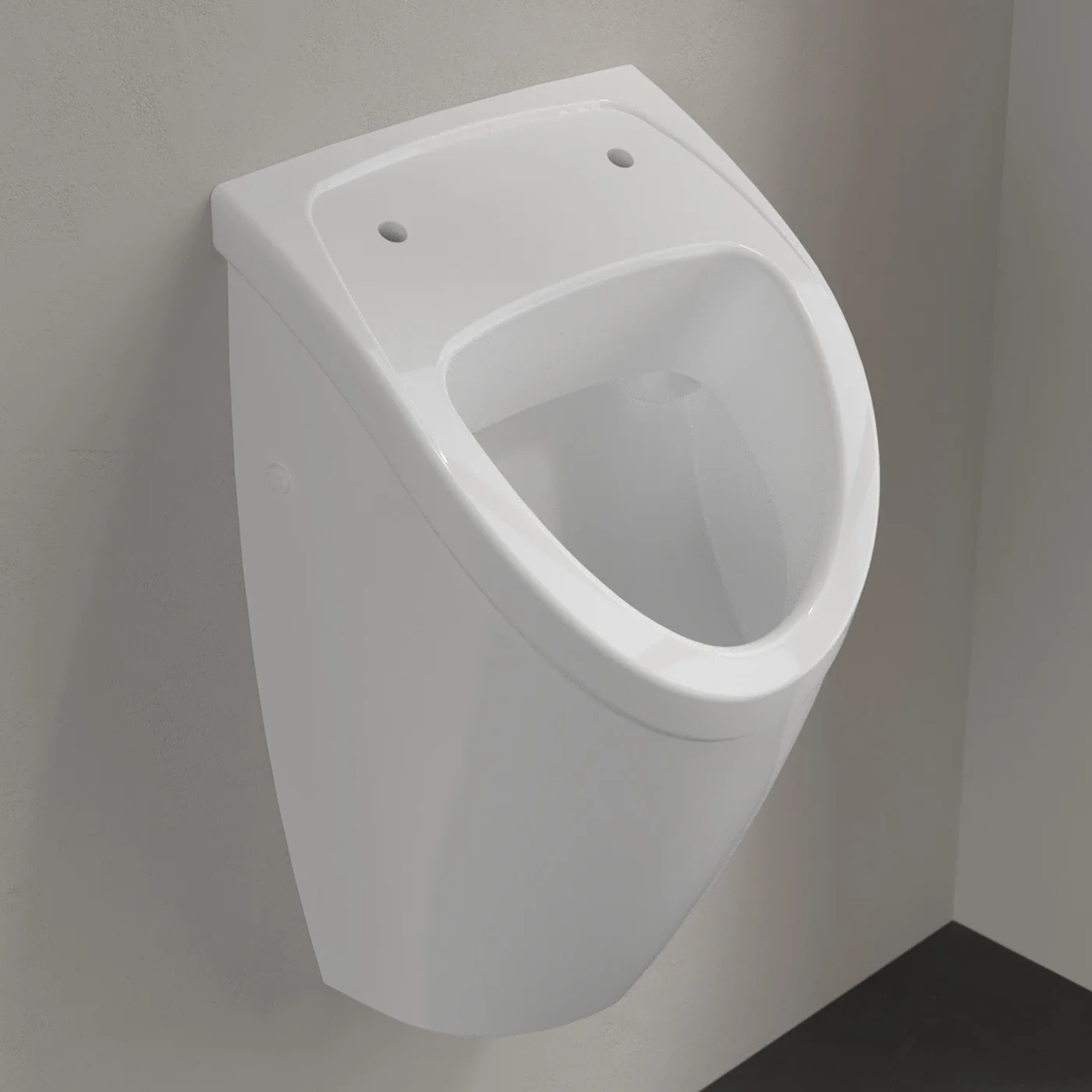 Villeroy & Boch O.novo Absaug-Urinal Compact, für Deckel, Zulauf verdeckt