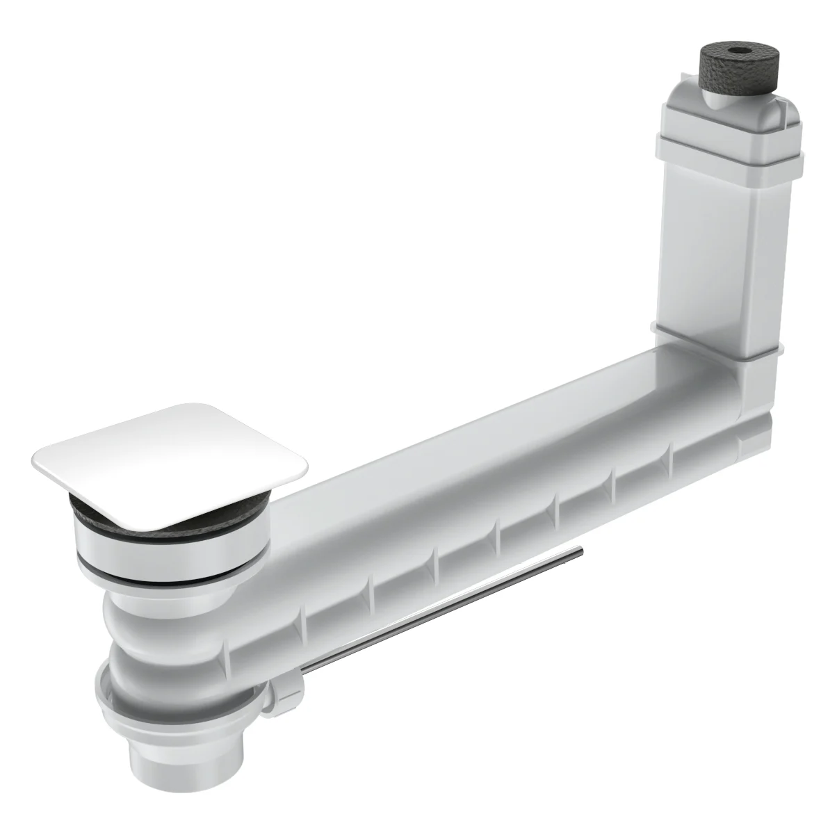 Kaldewei Cono Ab- und Uberlaufventil Clou für Excenterbetätigung, eckiger Deckel