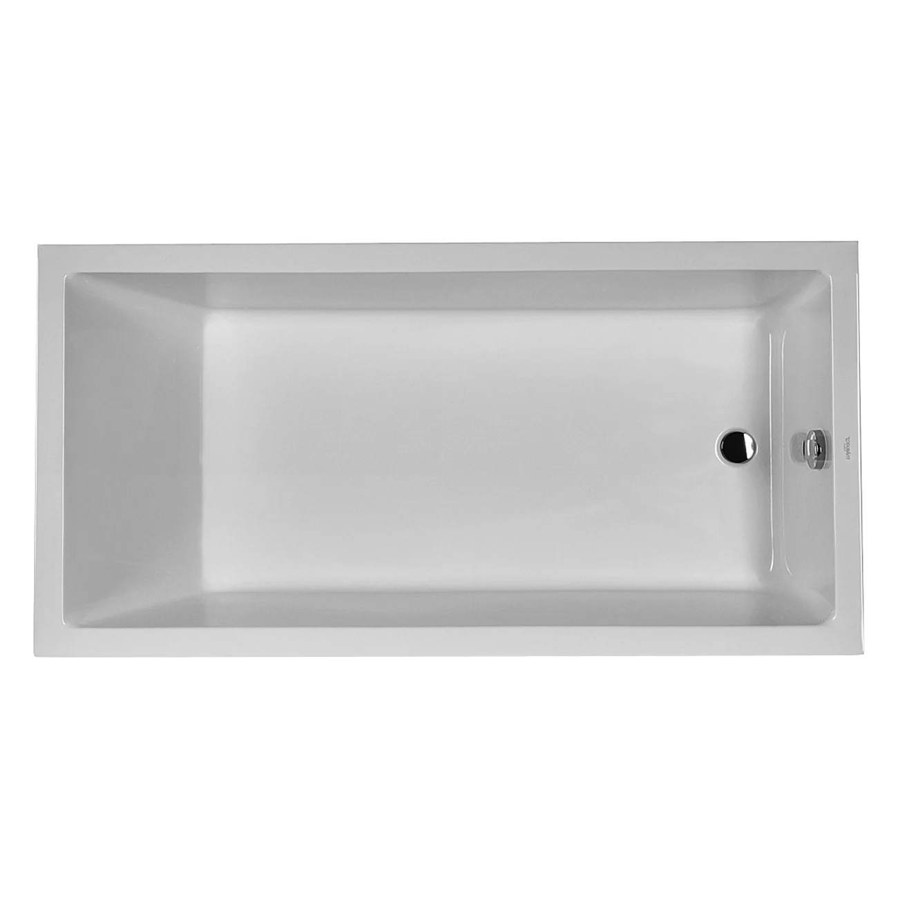 Duravit Starck Badewanne Rechteck 180 x 90 cm mit einer Rückenschräge