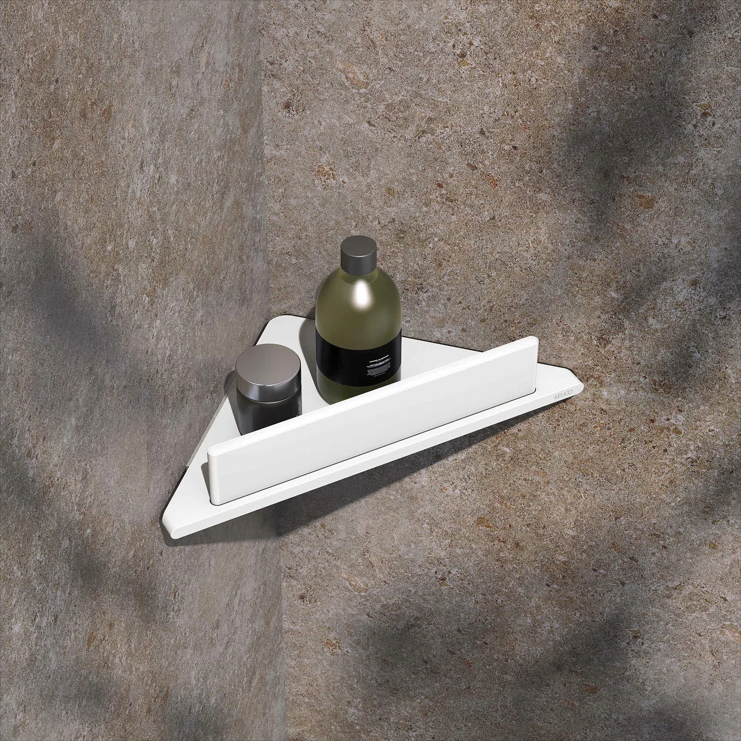 Keuco HERA Eckduschablage mit Duschabzieher Keuco HERA Eckduschablage mit Duschabzieher