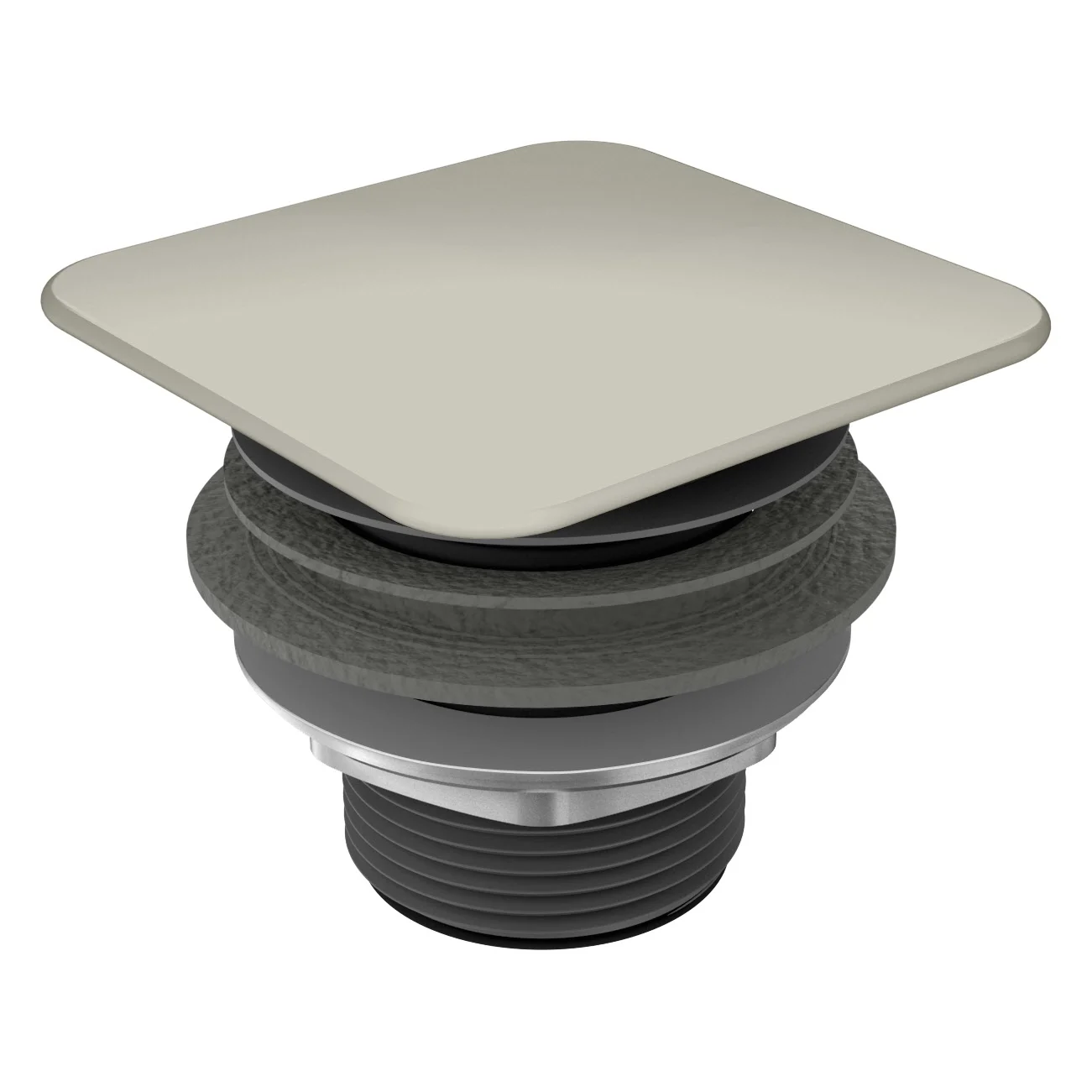 Kaldewei Permanentablaufventil Modell 3905 mit eckigem Deckel