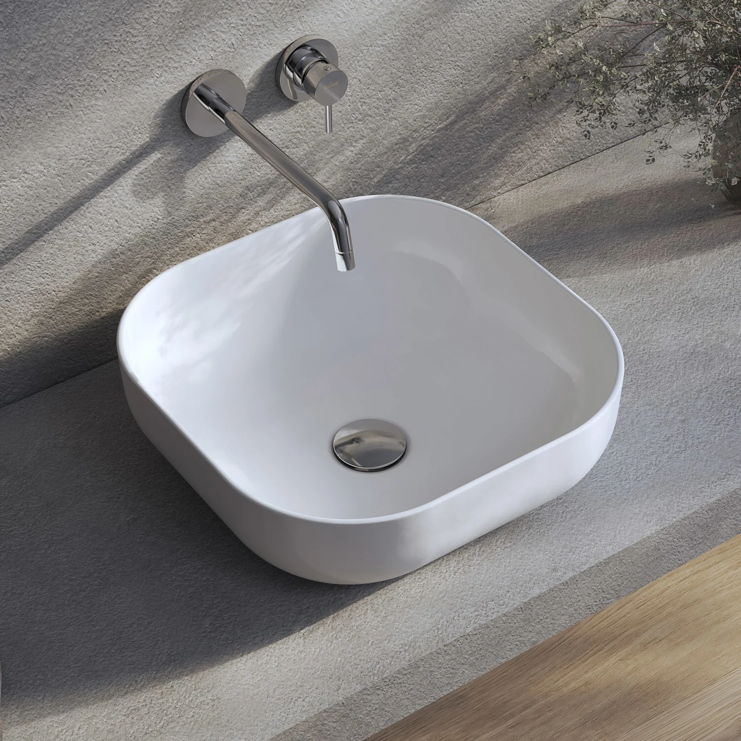 Kronenbach Cube Aufsatzwaschtisch 42 x 42 cm