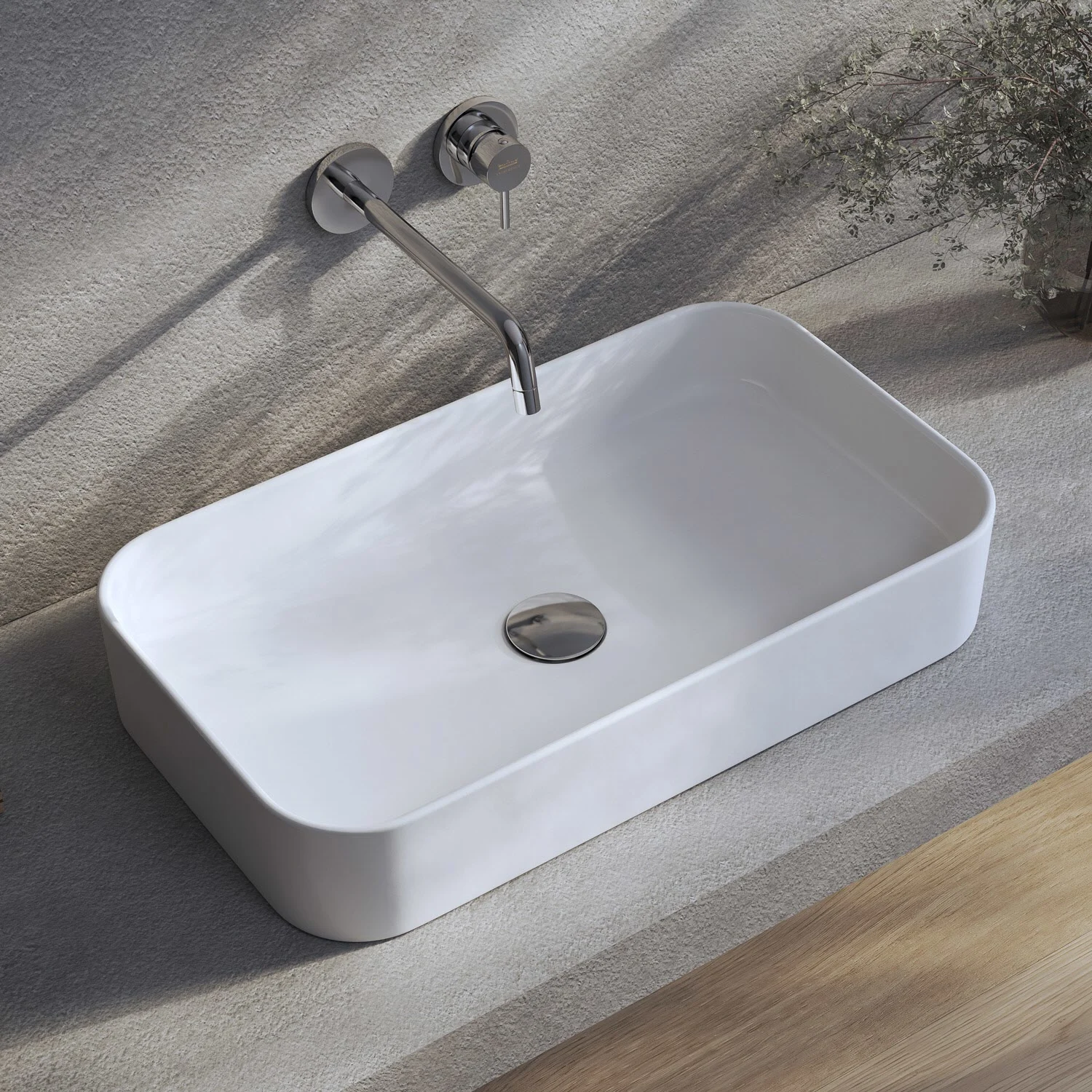 Kronenbach Cube Aufsatzwaschtisch 60,5 x 35 cm Kronenbach Cube Aufsatzwaschtisch 60,5 x 35 cm