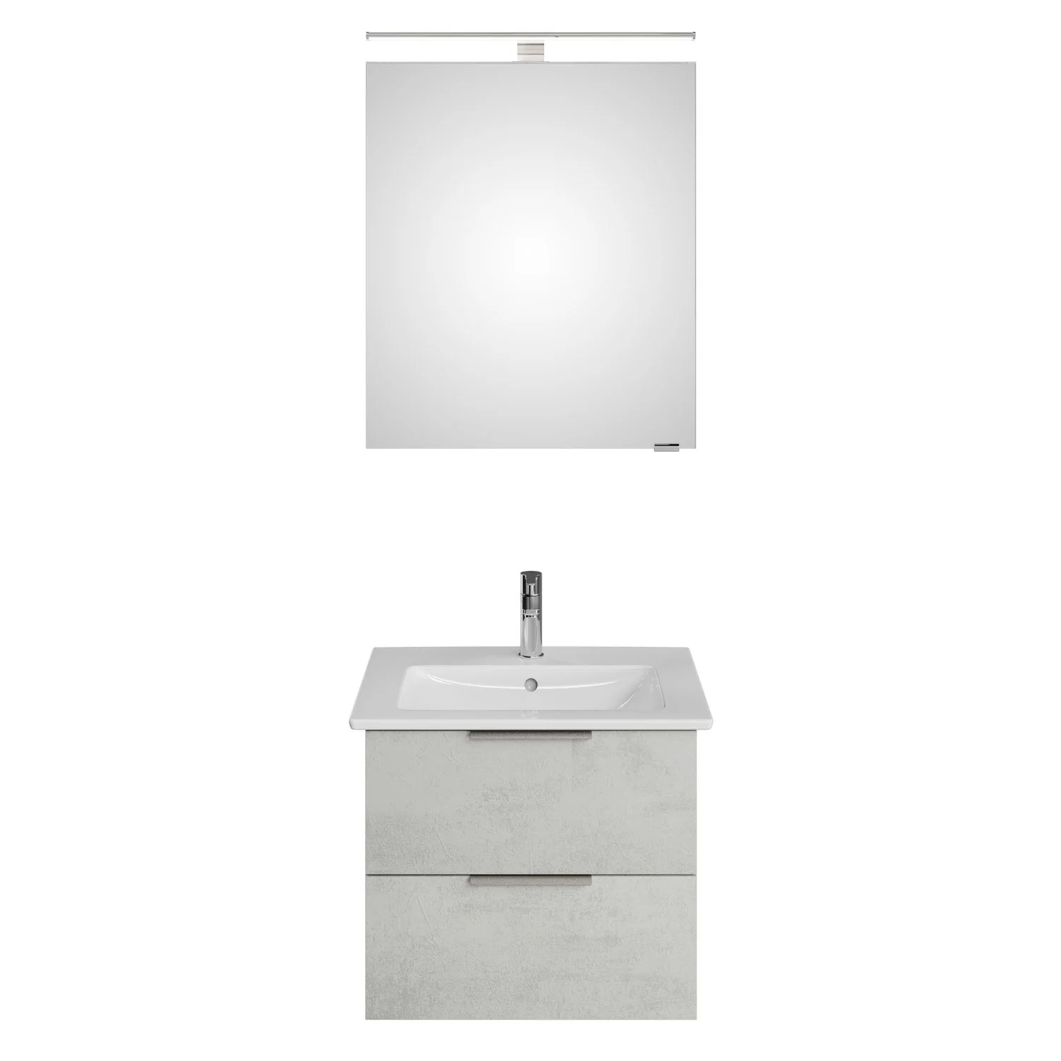 Steinkamp Living 2.0 / Villeroy & Boch Venticello CeramicPlus Badmöbel Set 60 cm mit Spiegelschrank