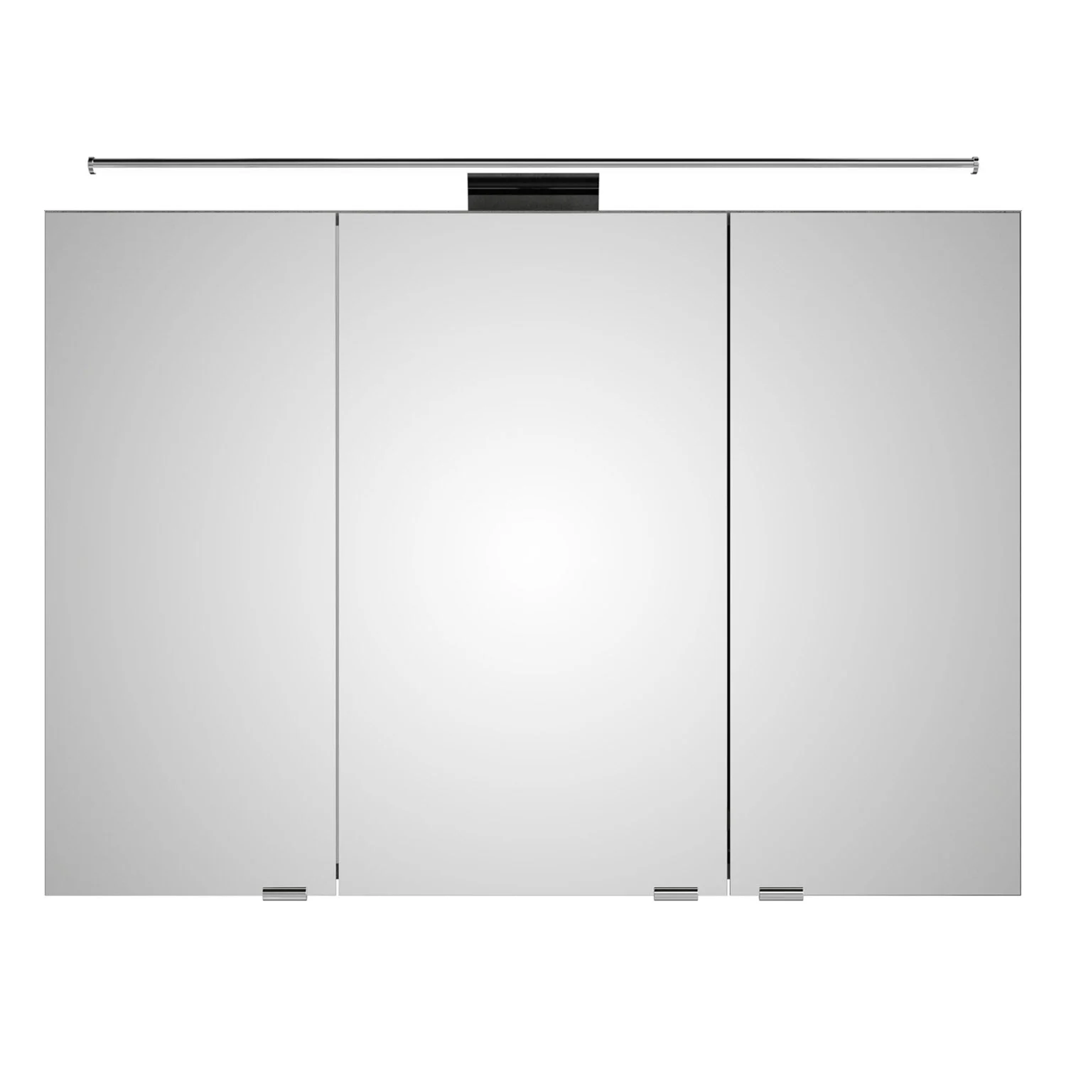 Steinkamp Living 2.0 Spiegelschrank 100 cm mit 3 Drehtüren, inkl. LED-Aufsatzleuchte