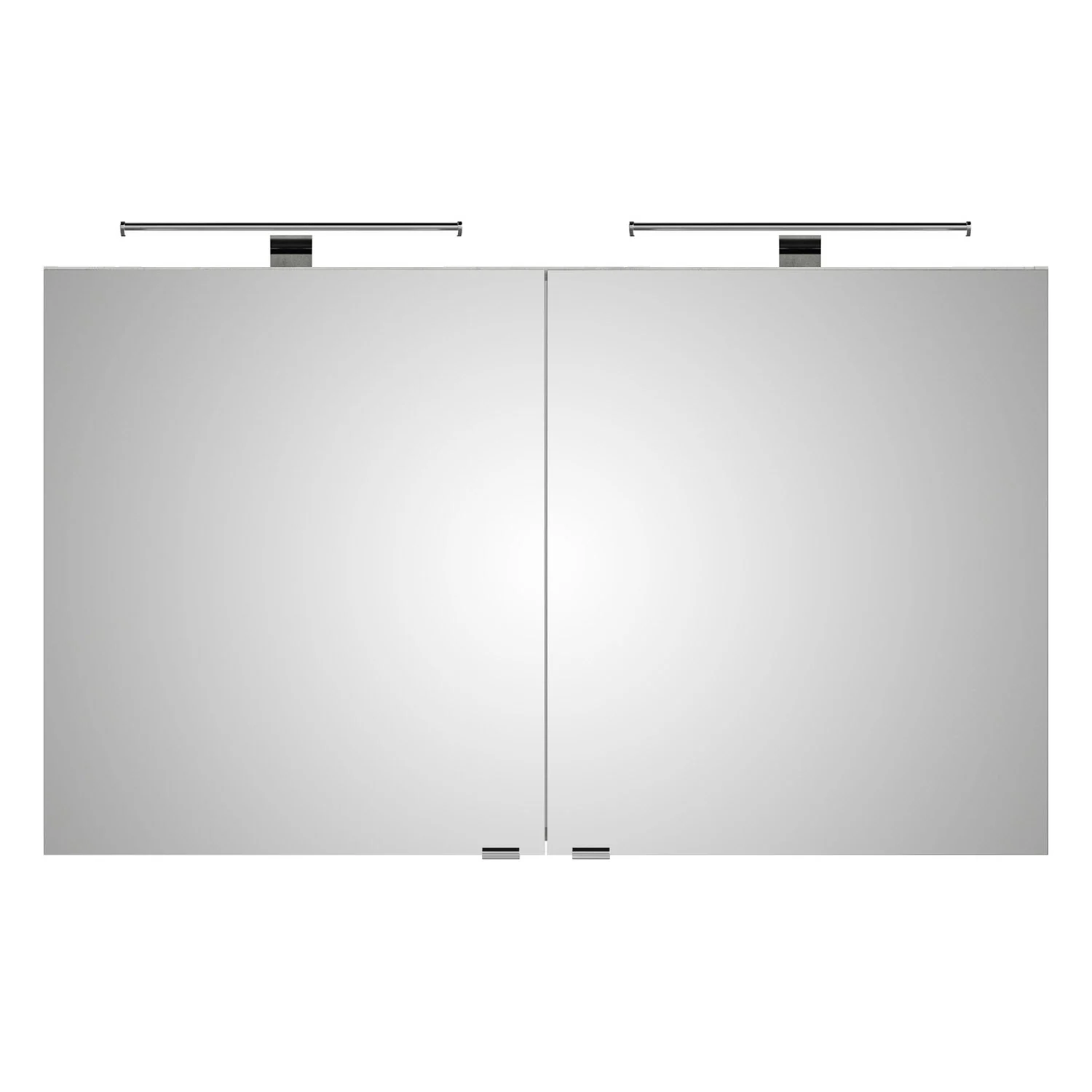 Steinkamp Living 2.0 Spiegelschrank 120 cm mit 2 Drehtüren, inkl. 2 LED-Aufsatzleuchten