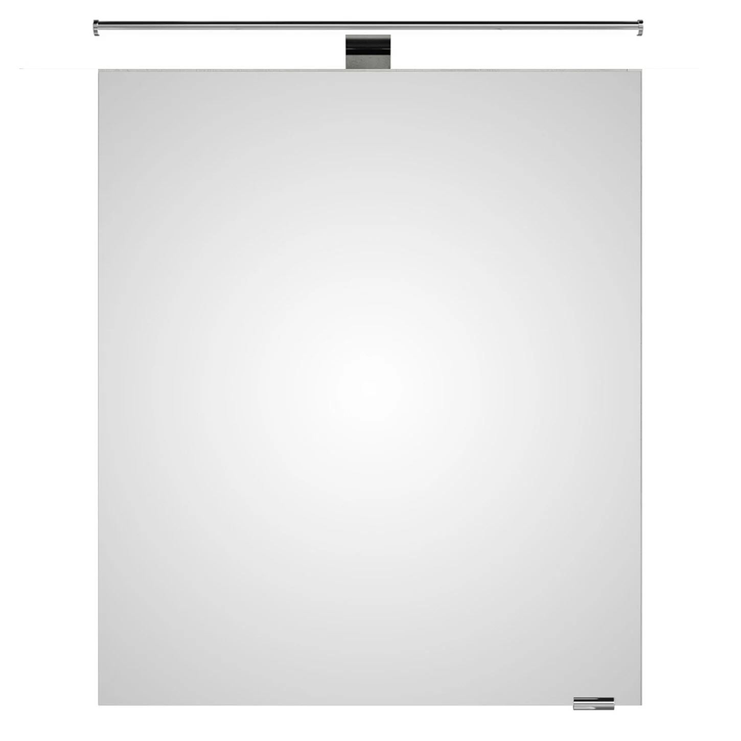 Steinkamp Living 2.0 Spiegelschrank 60 cm mit 1 Drehtür, inkl. LED-Aufsatzleuchte