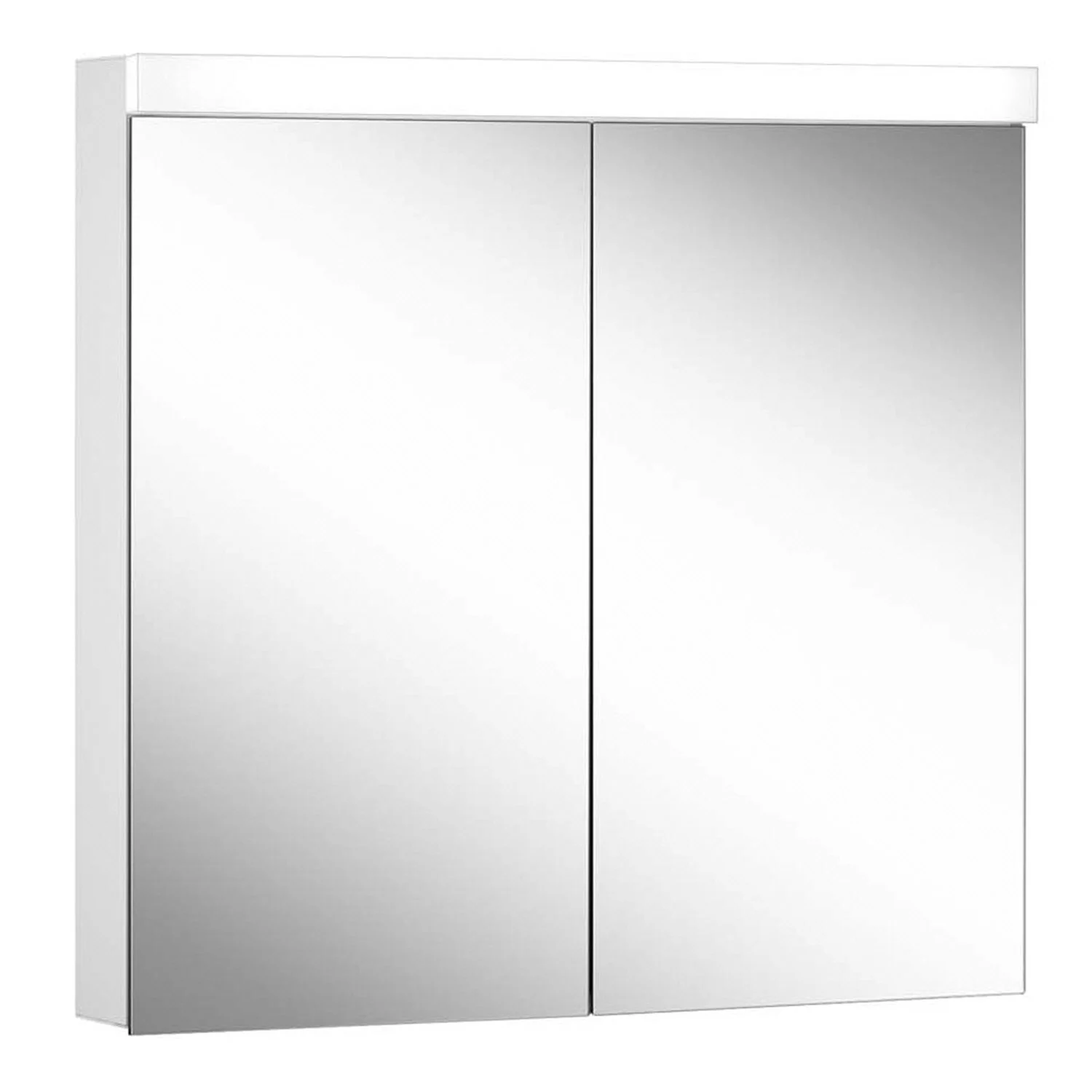 Schneider LOW basic LED Spiegelschrank LOB 80/2/LED 79,5 x 74,7 cm, 3000 K, DE