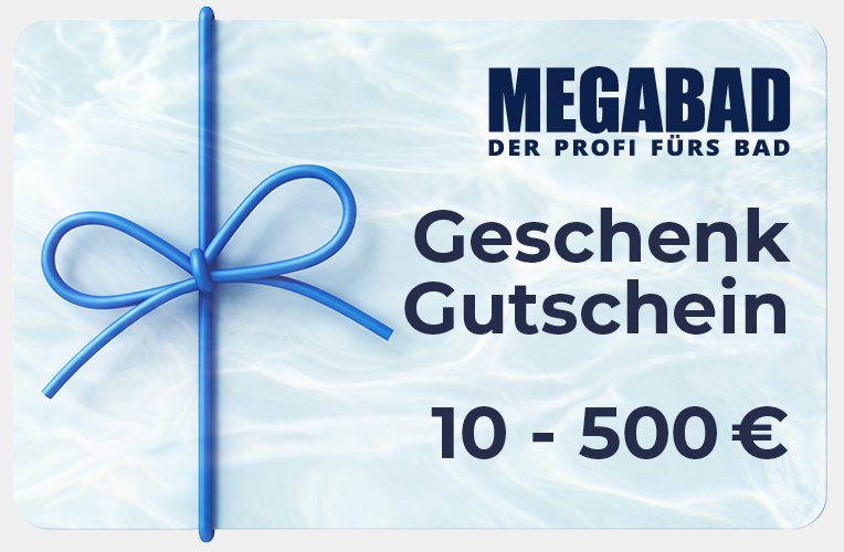 Produktabbildung: MEGABAD Geschenk‑Gutschein per E‑Mailversand