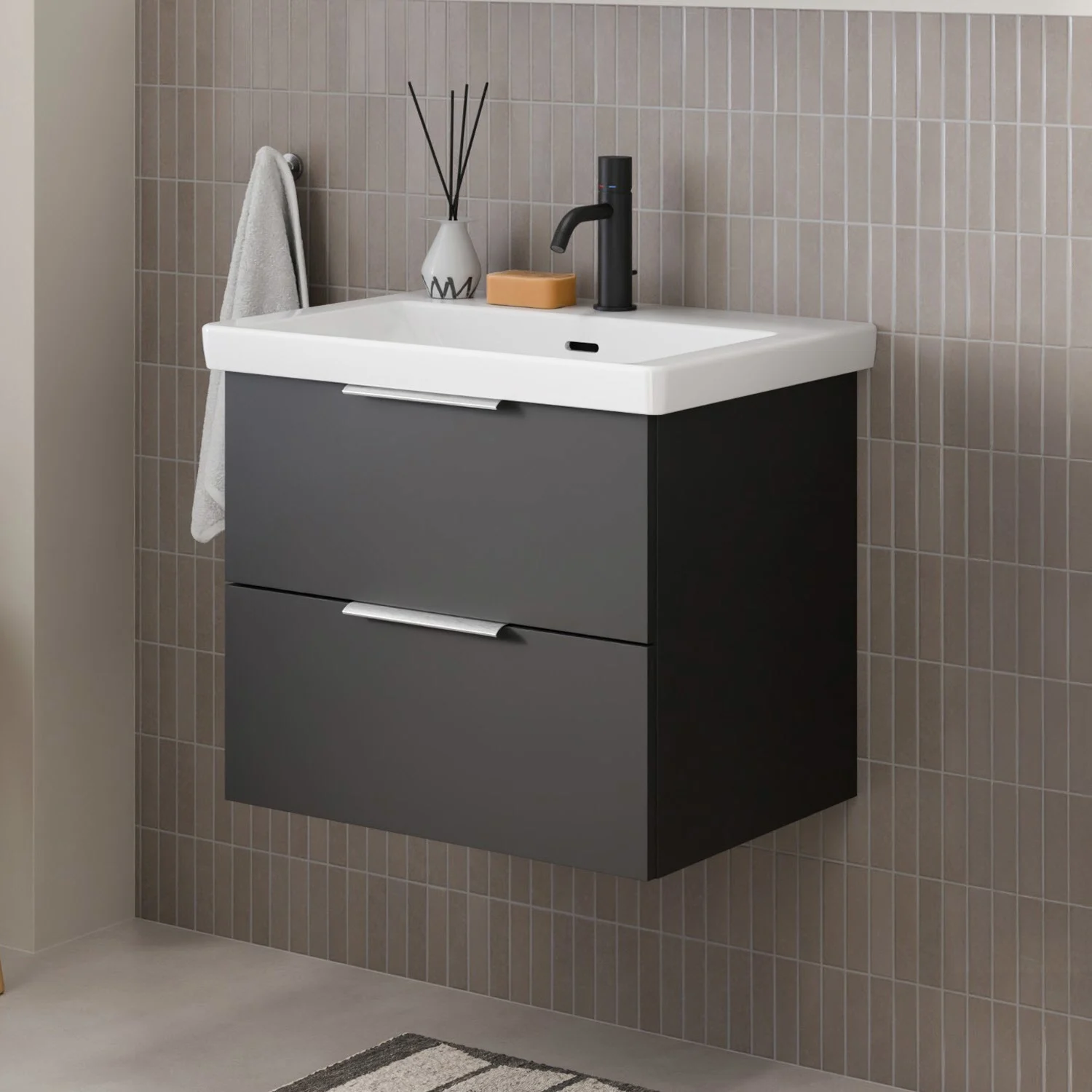 Steinkamp Living 2.0 Waschtischunterschrank 61 cm für Villeroy & Boch Subway 3.0 Waschtisch 65 cm
