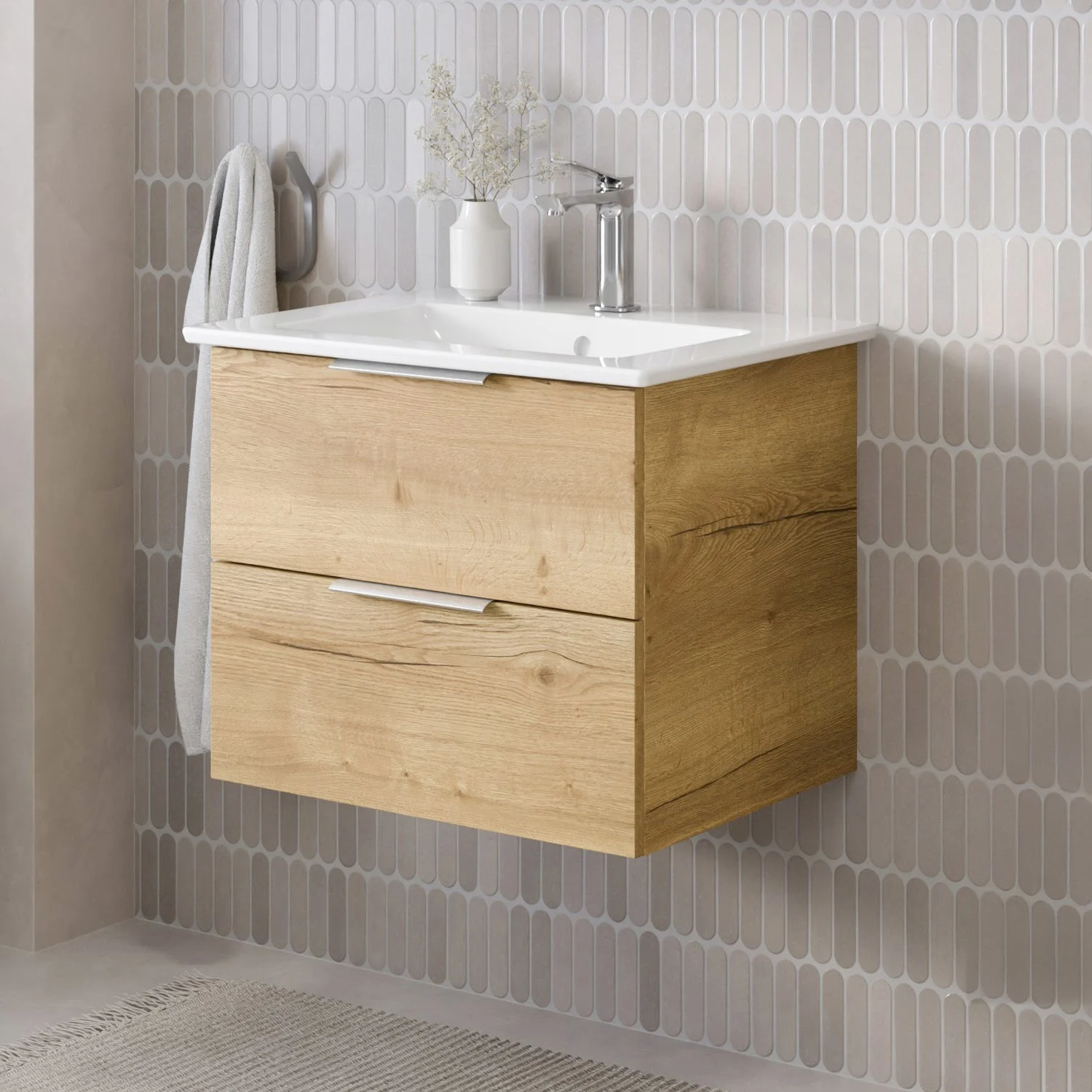 Steinkamp Living 2.0 Waschtischunterschrank 60 cm für Villeroy & Boch Venticello Waschtisch 65 cm