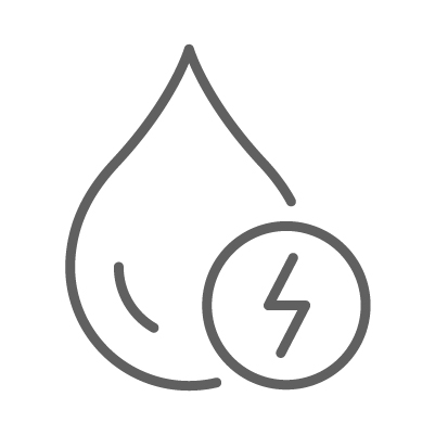 Icon Wasser- und energieeffizient