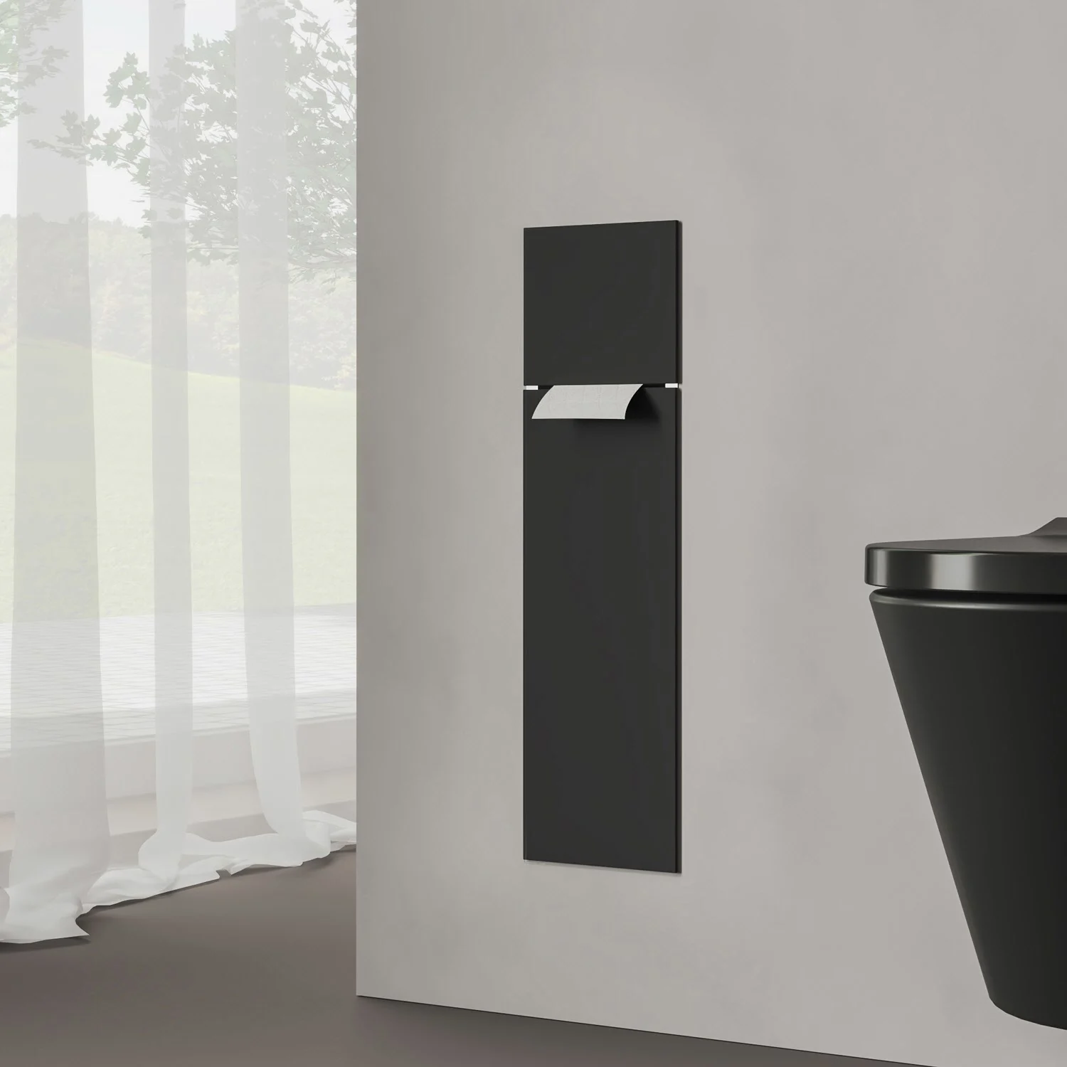 Kronenbach Cube Design WC-Modul 60 cm - Unterputz, Glasfront, Anschlag rechts