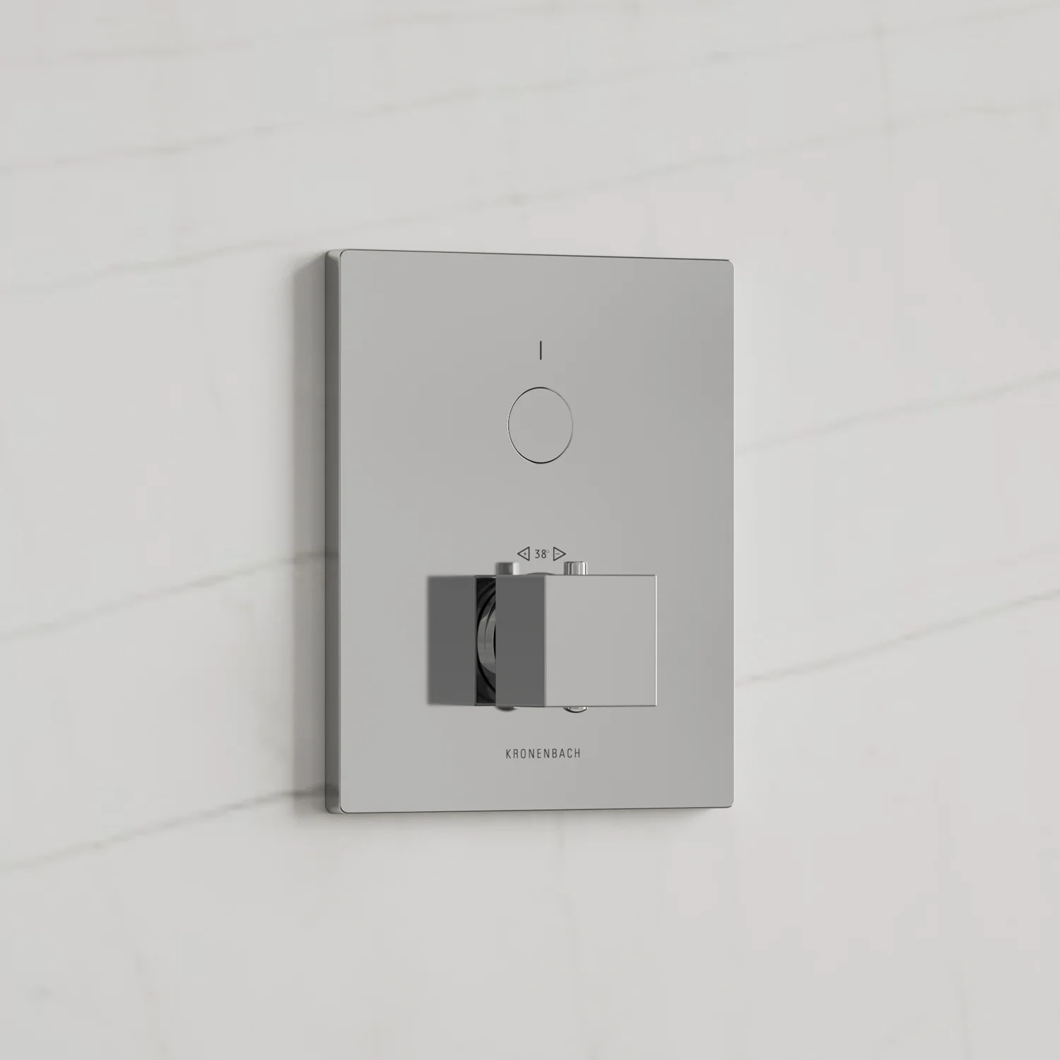 Kronenbach Smart Push Thermostat Unterputz für 1 Verbraucher, eckige Ausführung