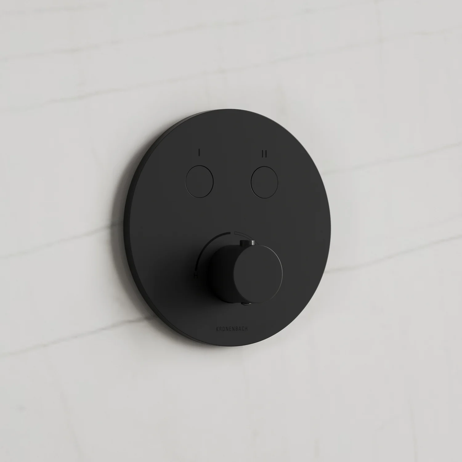 Kronenbach Smart Push Unterputz-Mischer für 2 Verbraucher, runde Ausführung