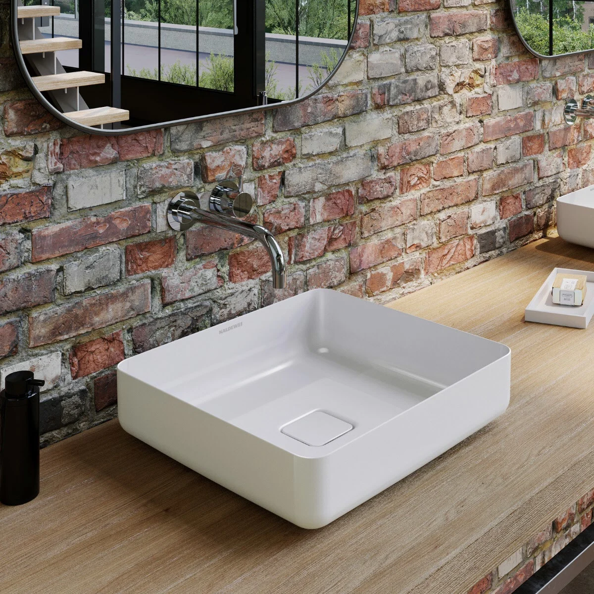 Kaldewei MIENA Waschtisch-Schale 3184, 40 x 40 cm