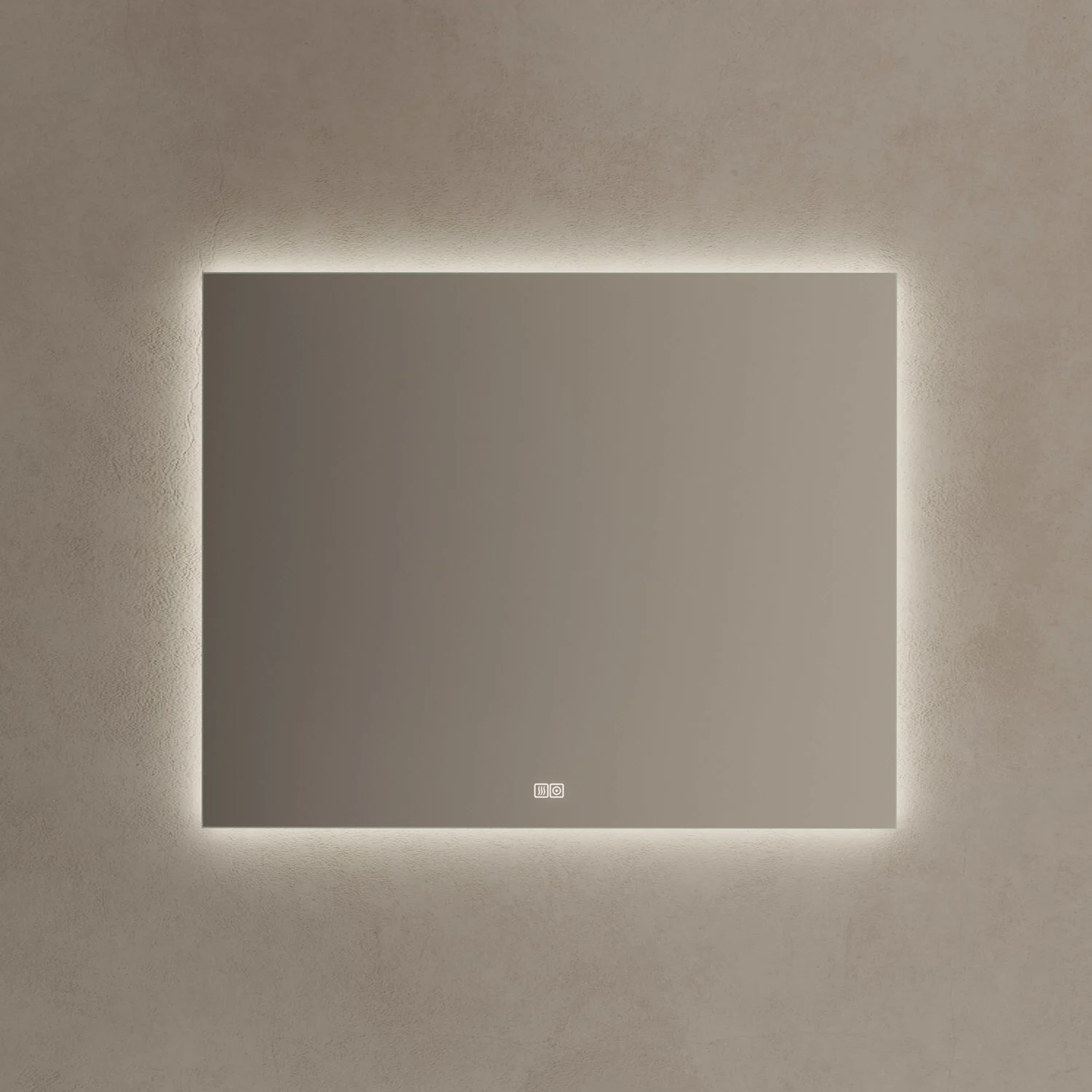 Kronenbach Night Badspiegel 100 x 80 cm mit LED-Backlight und Dimmfunktion