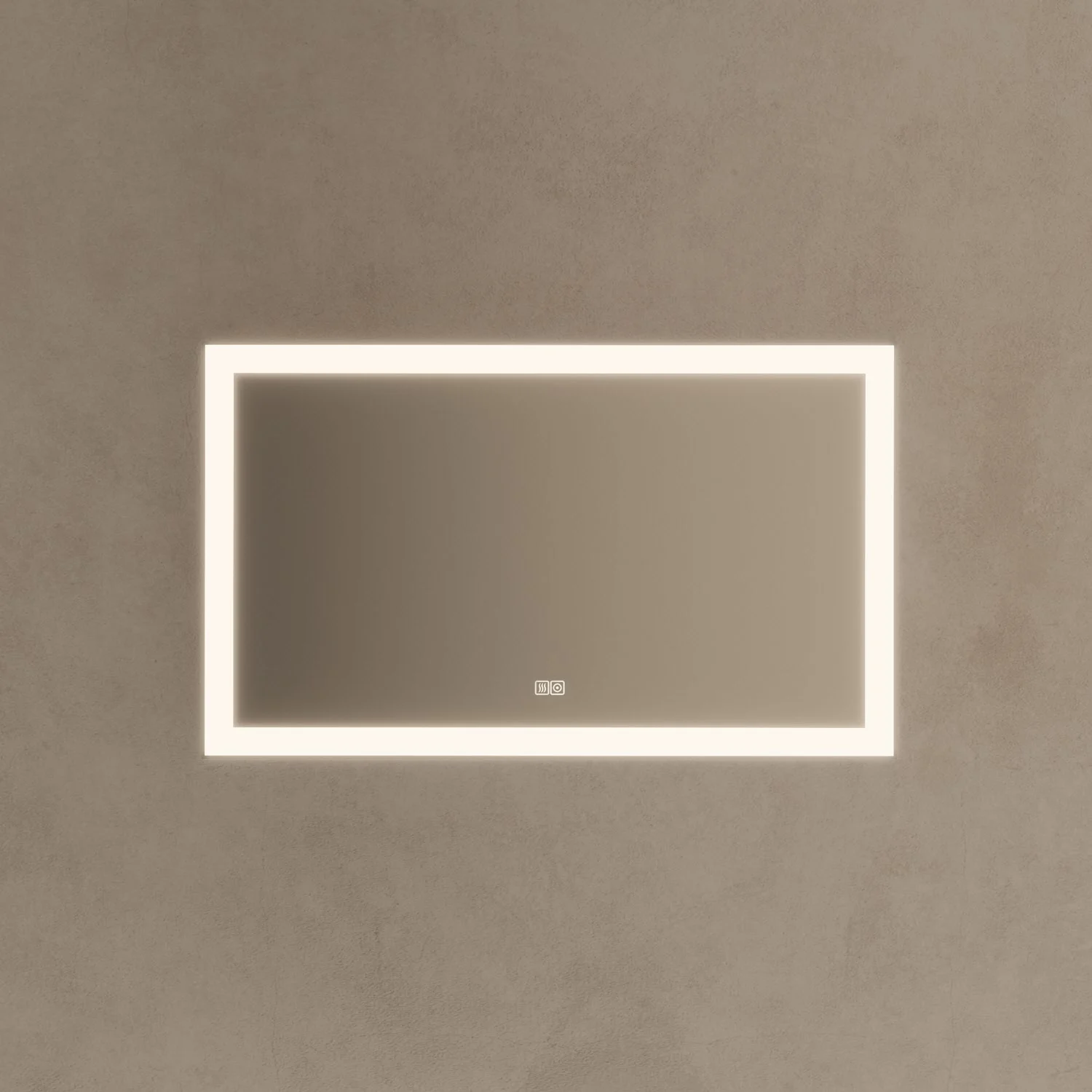 Kronenbach Day Badspiegel 100 x 60 cm mit dimmbarer LED-Beleuchtung und Antibeschlag