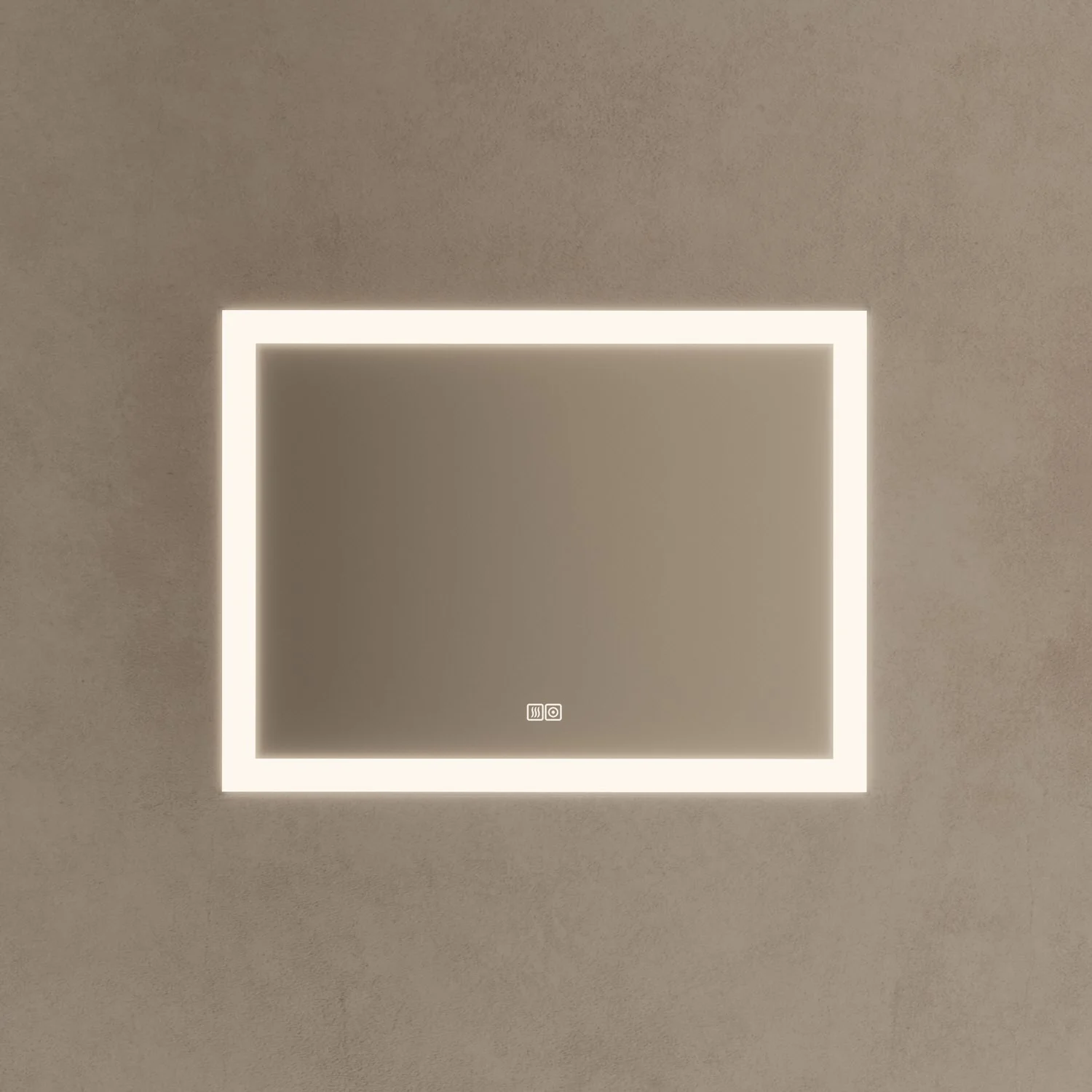 Kronenbach Day Badspiegel 80 x 60 cm mit dimmbarer LED-Beleuchtung und Antibeschlag