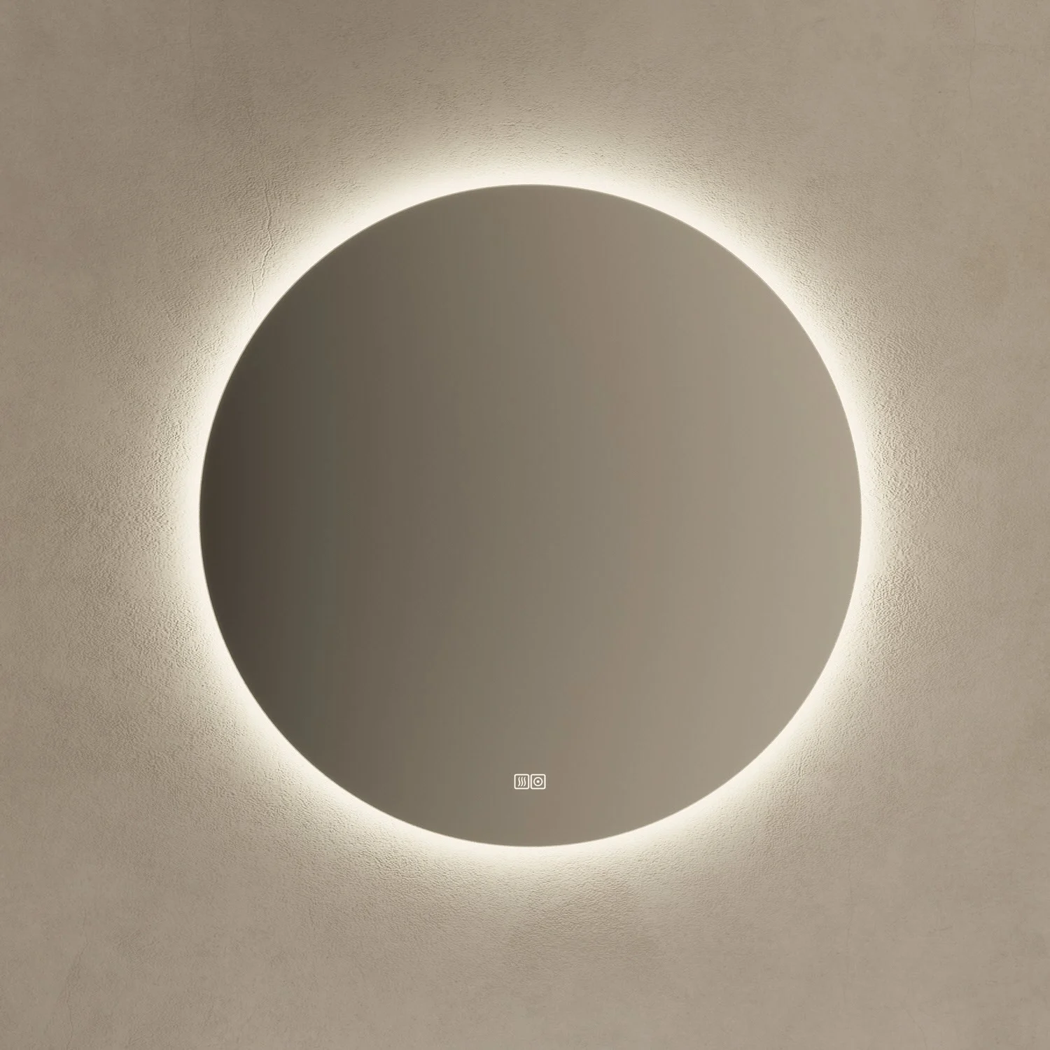 Kronenbach Moon Badspiegel Ø 120 cm mit Spiegelheizung und LED-Treiber