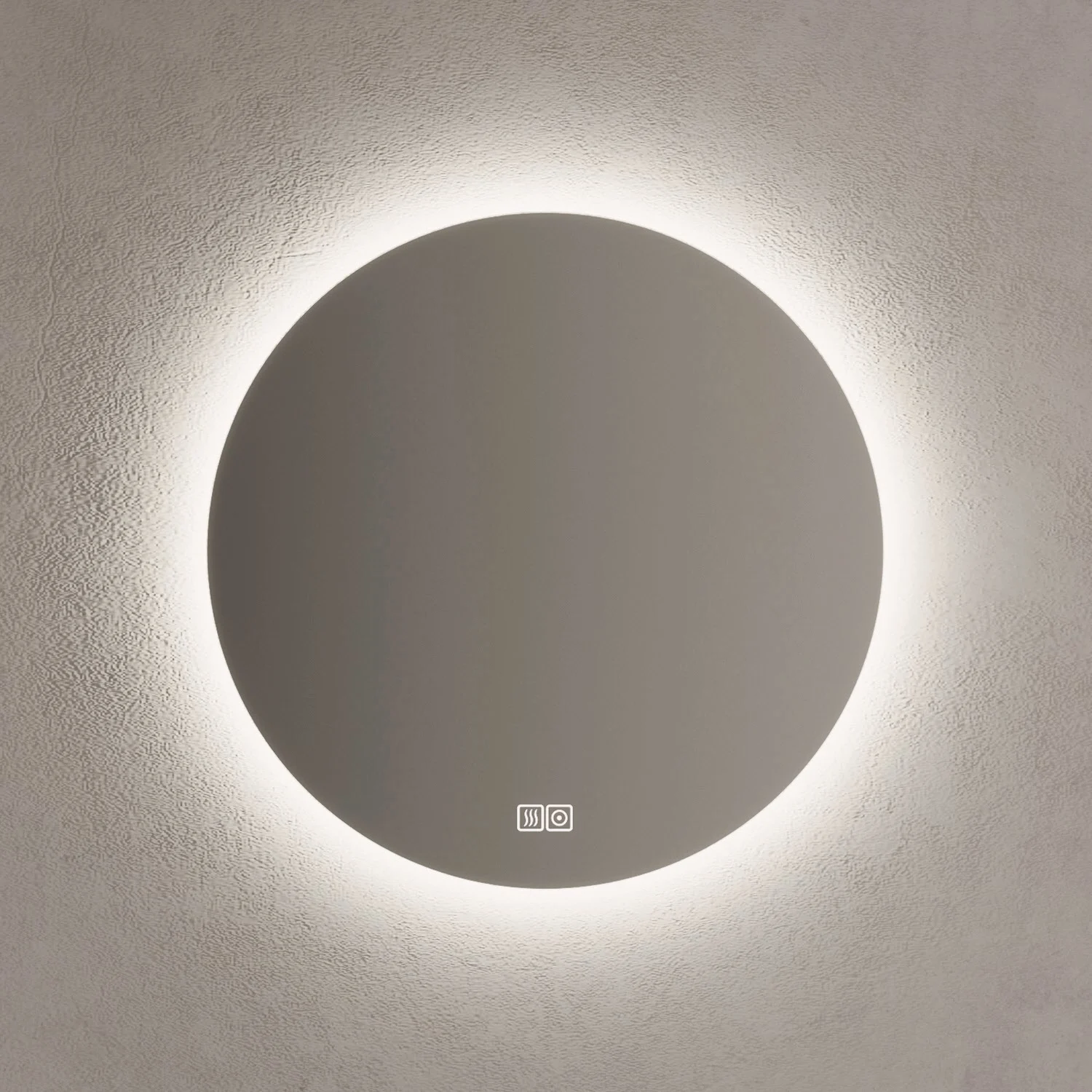 Kronenbach Moon Badspiegel Ø 70 cm mit LED-Treiber und Spiegelheizung