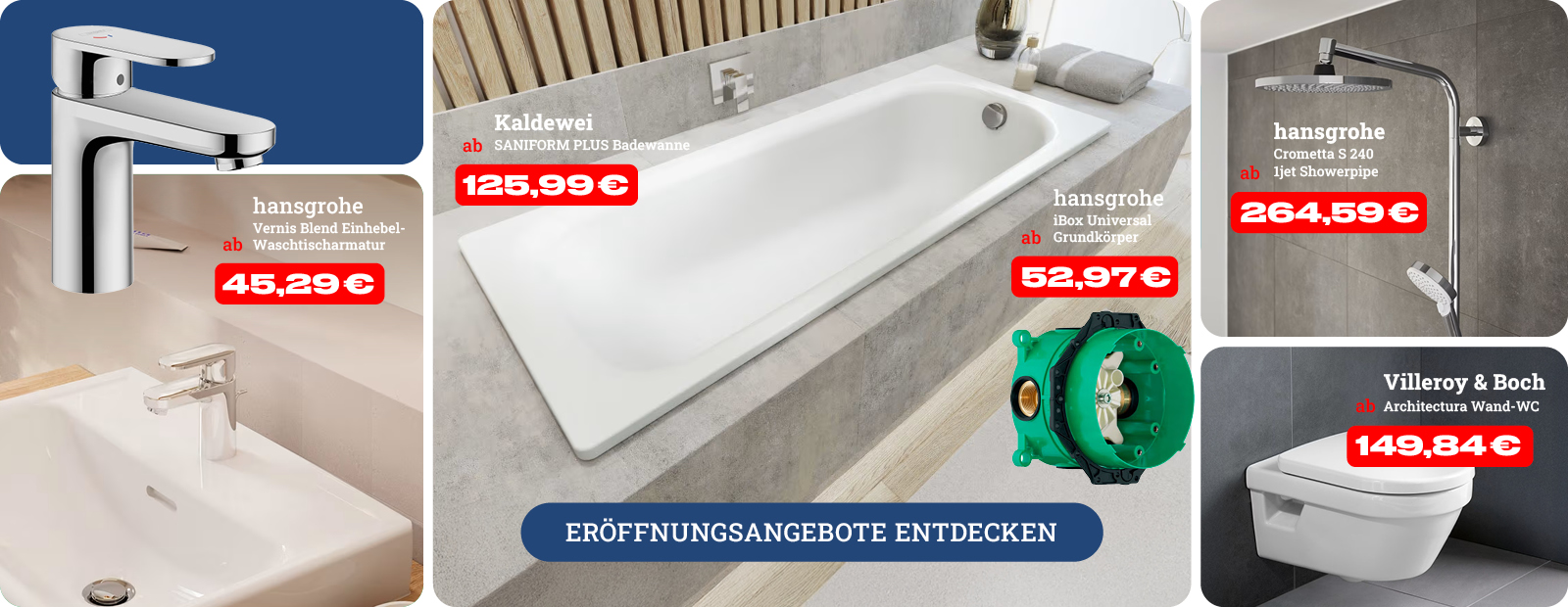 Unsere Eröffnungsangebote