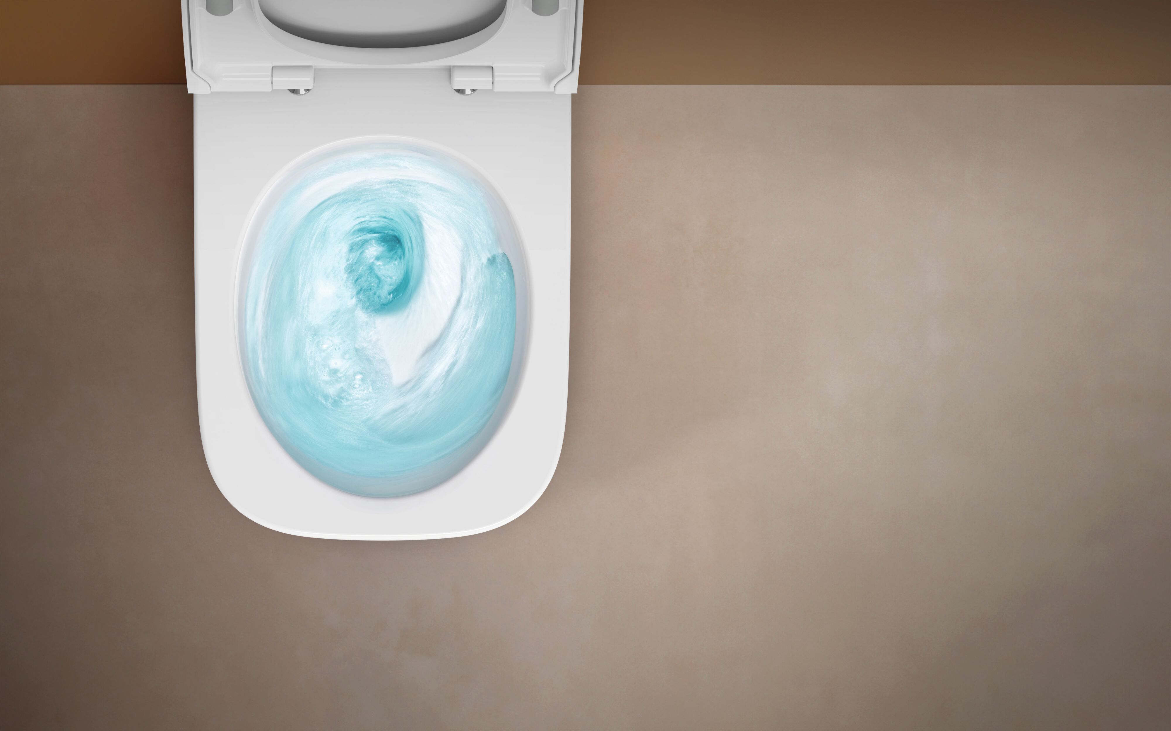 WC-Set mit modernem eckigen Design