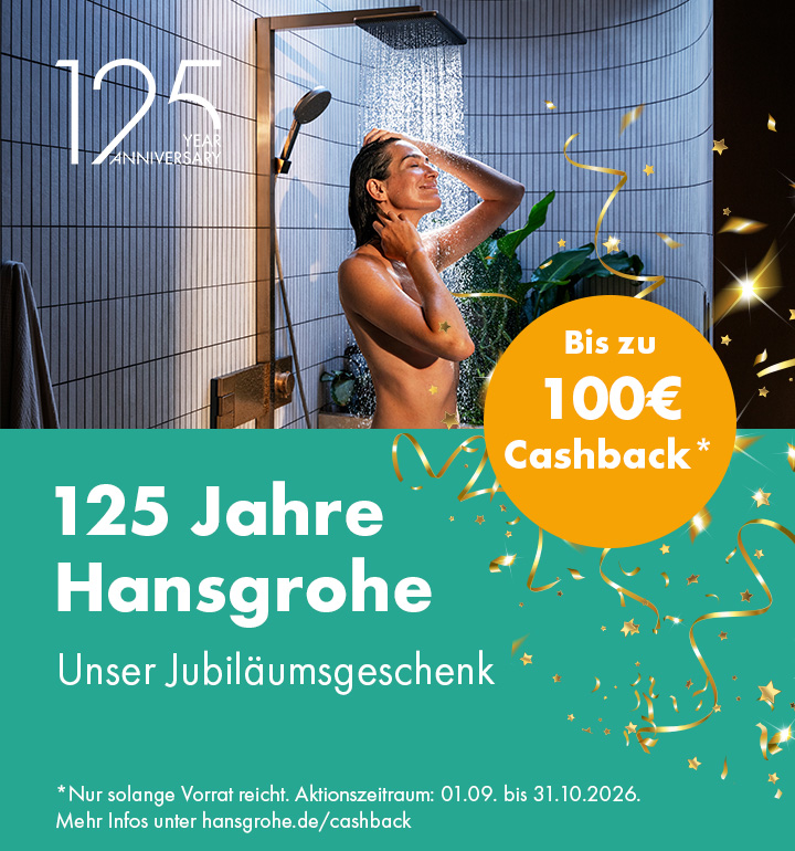hansgrohe Raindance Alive und Activera – bis zu 100 Euro Cashback