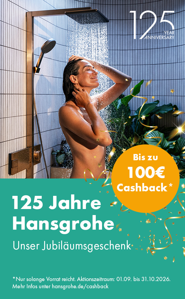 hansgrohe Raindance Alive und Activera Jubiläumsaktion